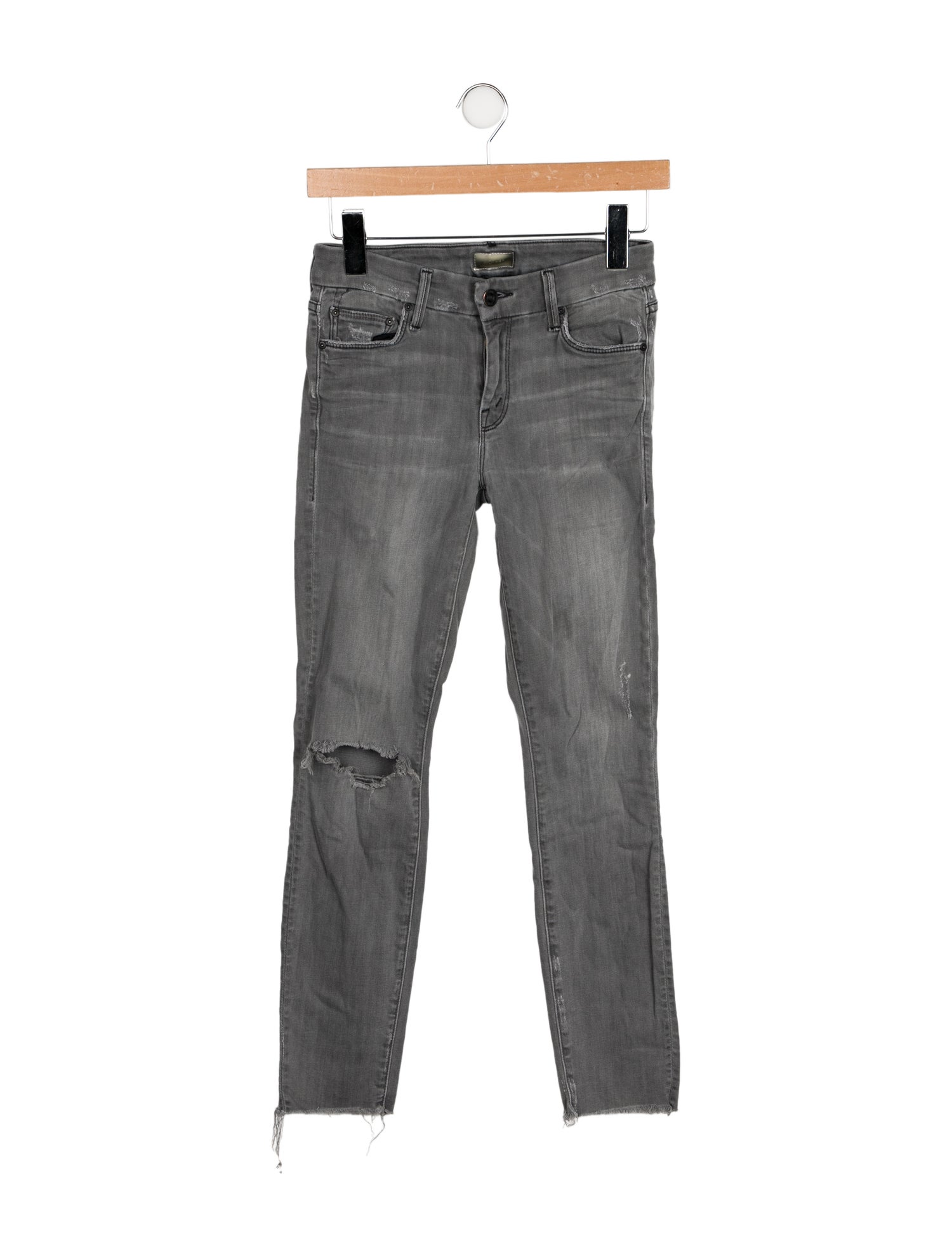 Mother Mid-Rise Skinny Leg Jeans