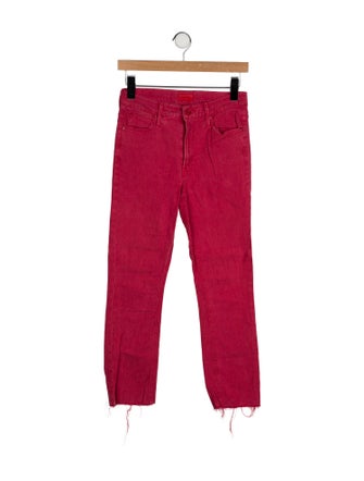 Mother Mid-Rise Straight Leg Jeans