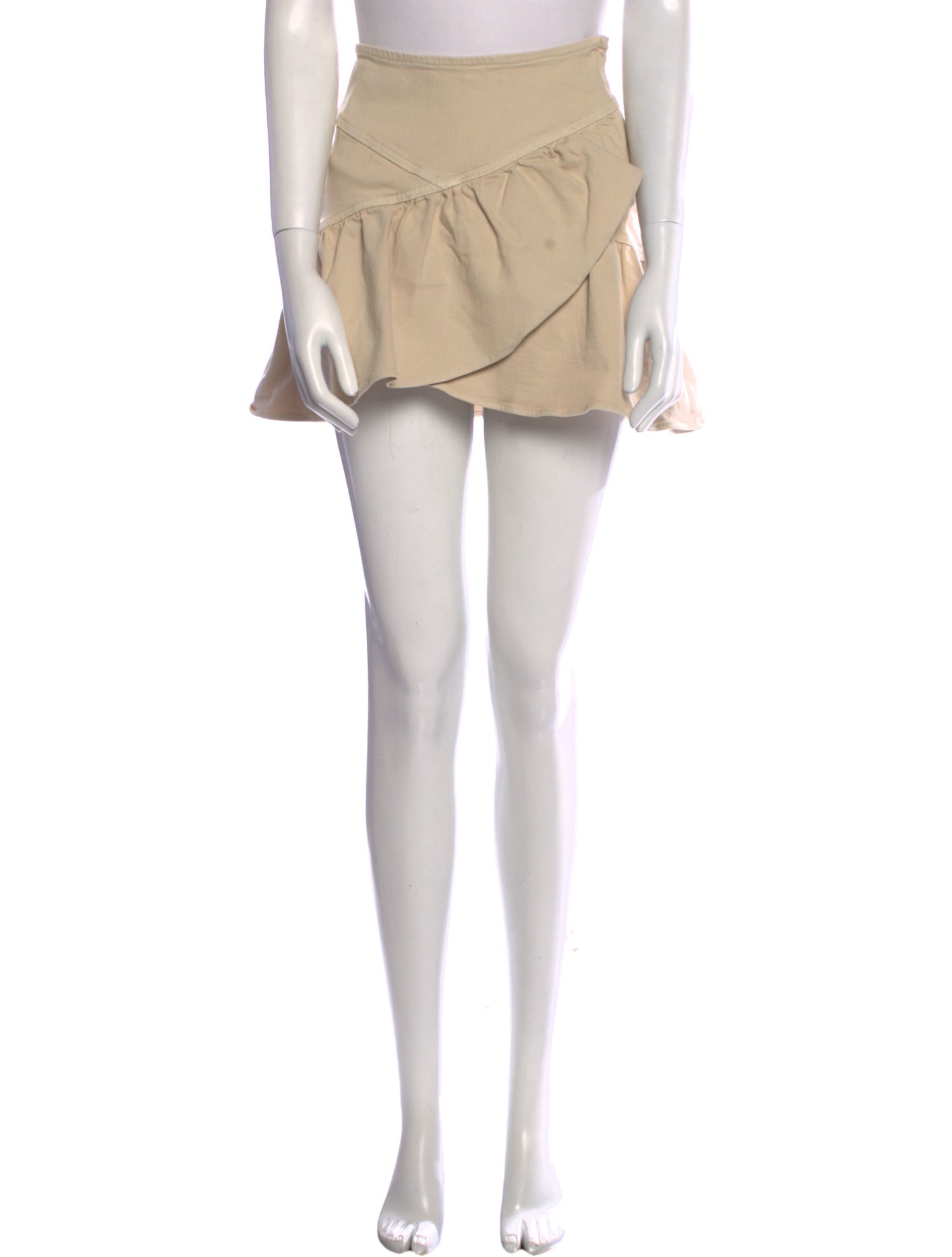 Mother Ruffle Embellishment Mini Skirt