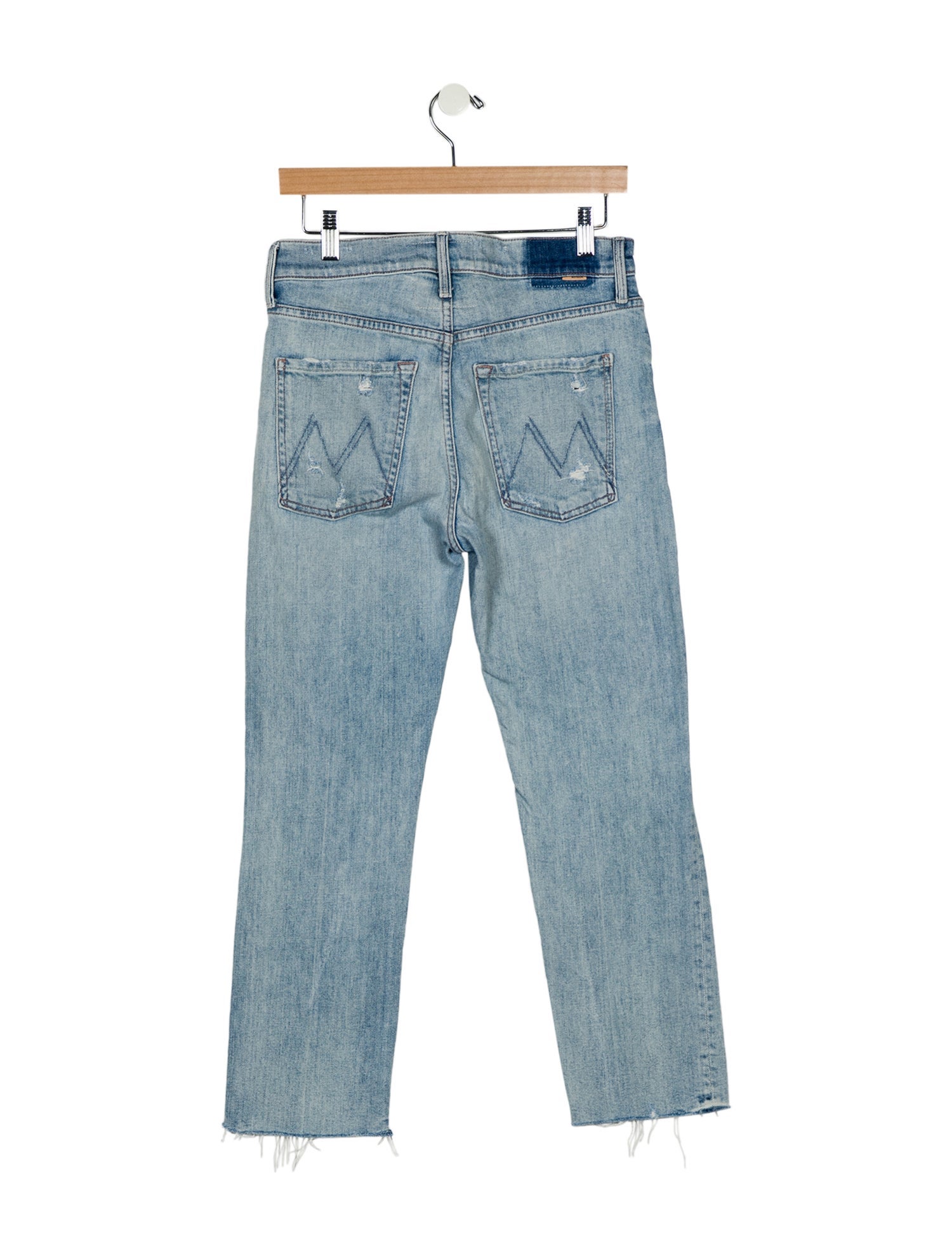 Mother Mid-Rise Straight Leg Jeans