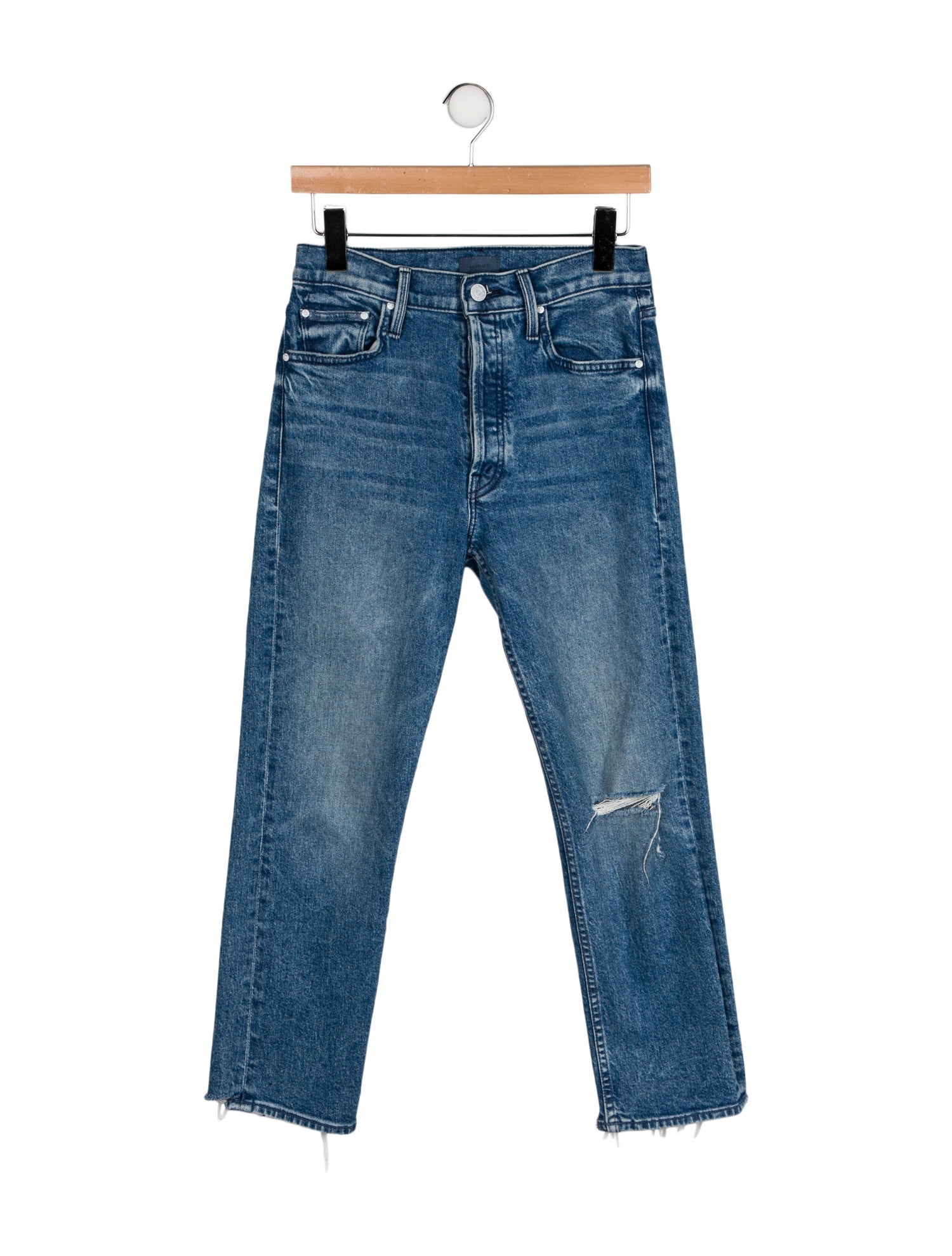 Mother High-Rise Straight Leg Jeans