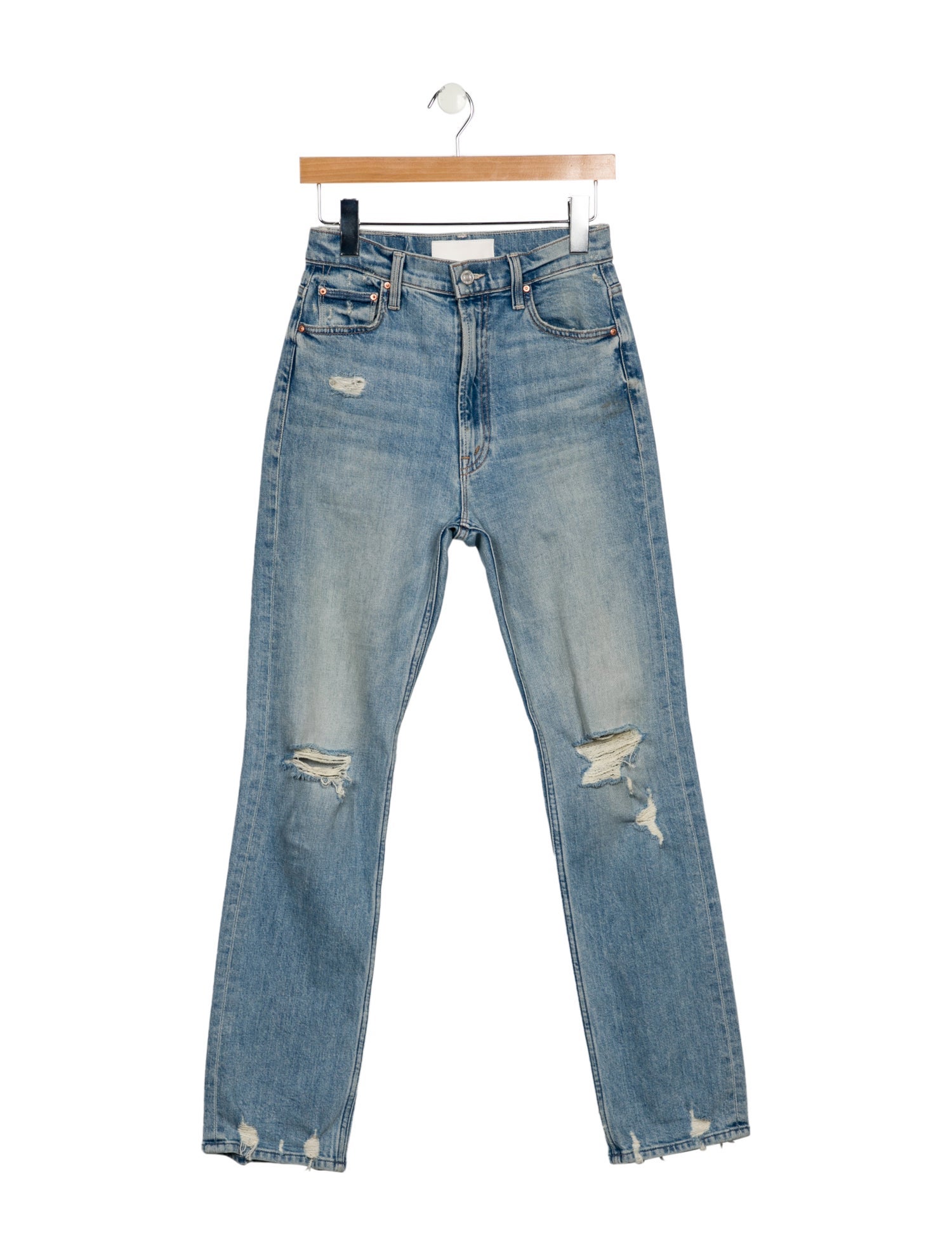 Mother High-Rise Straight Leg Jeans