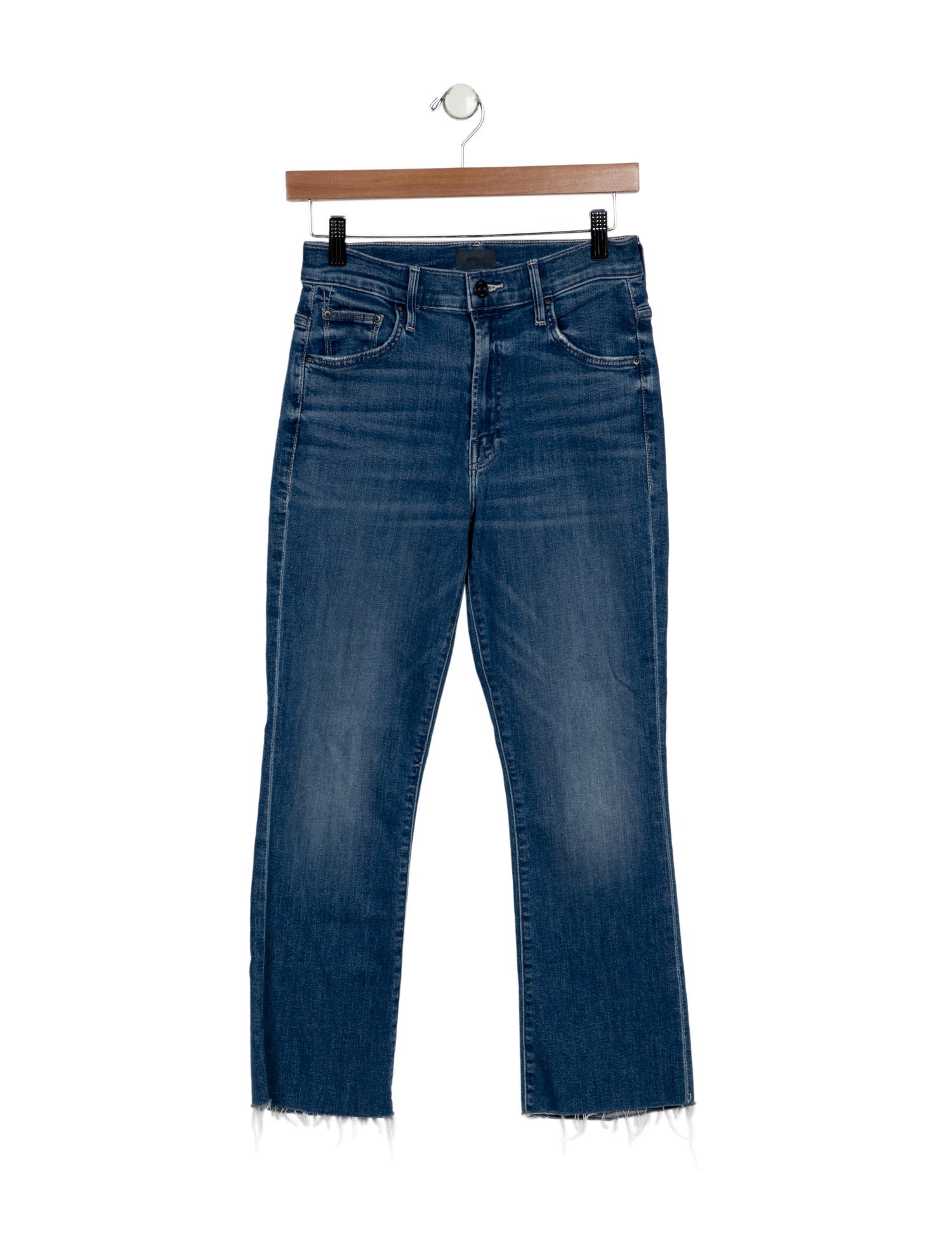 Mother Mid-Rise Straight Leg Jeans