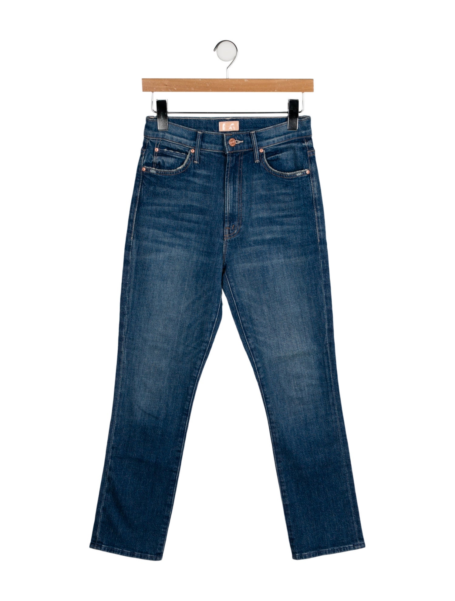 Mother High-Rise Straight Leg Jeans
