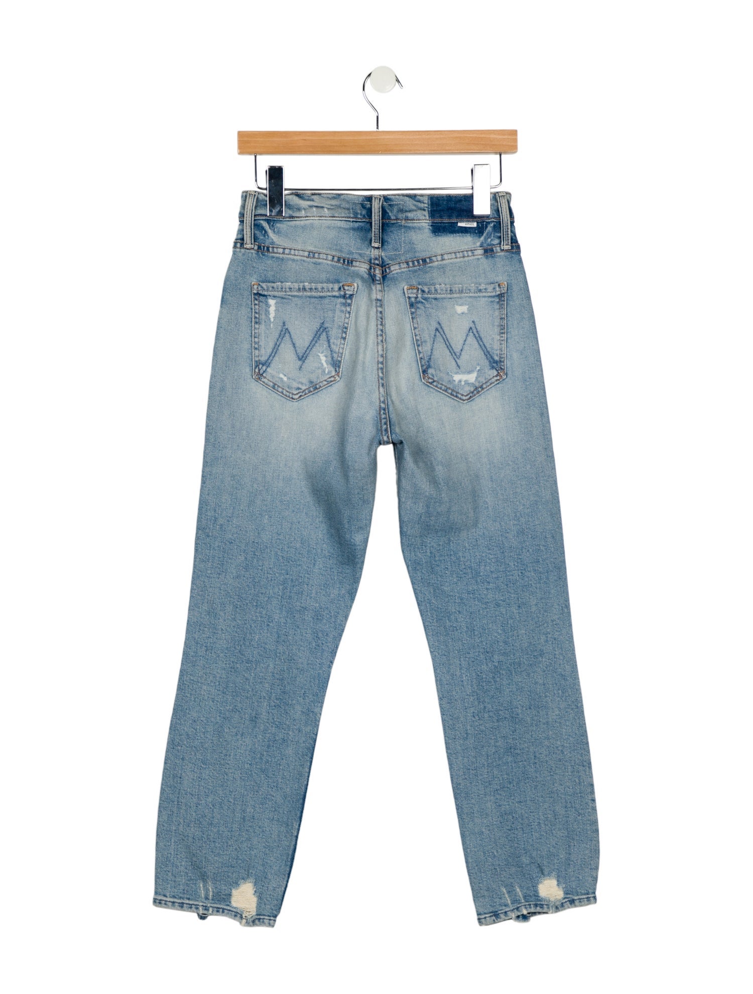 Mother High-Rise Straight Leg Jeans