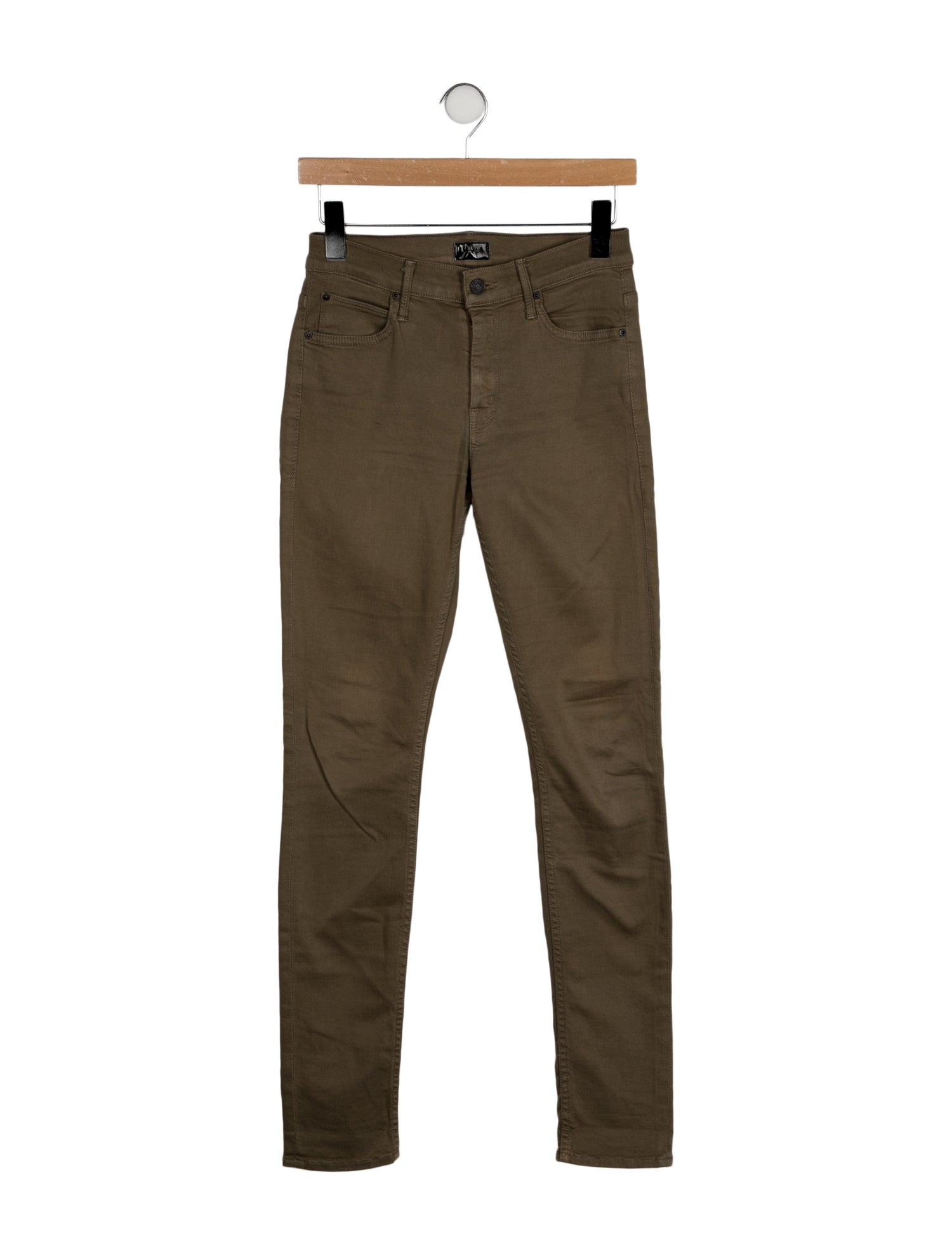 Mother Mid-Rise Skinny Leg Jeans