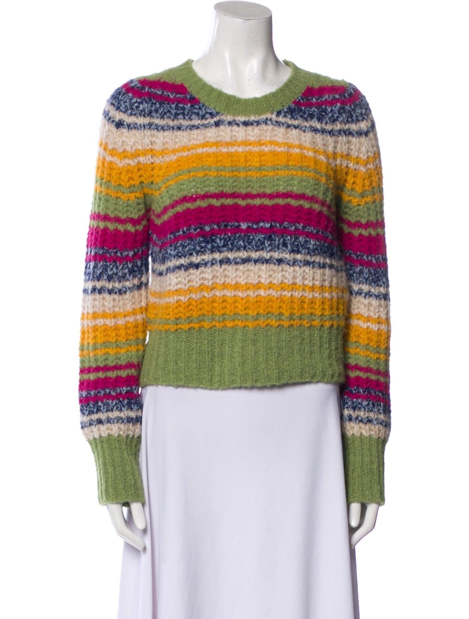 Mother Alpaca Striped Sweater