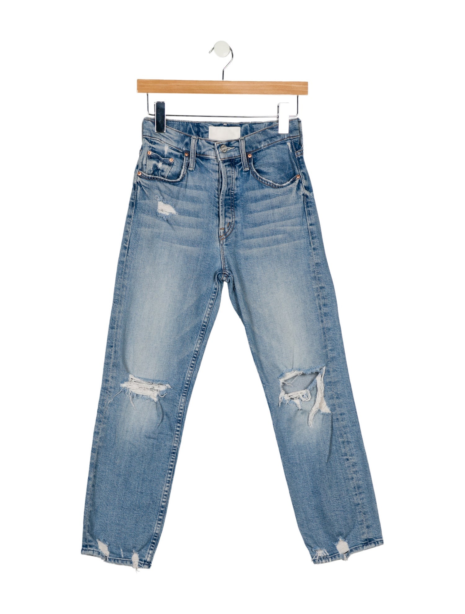 Mother High-Rise Straight Leg Jeans