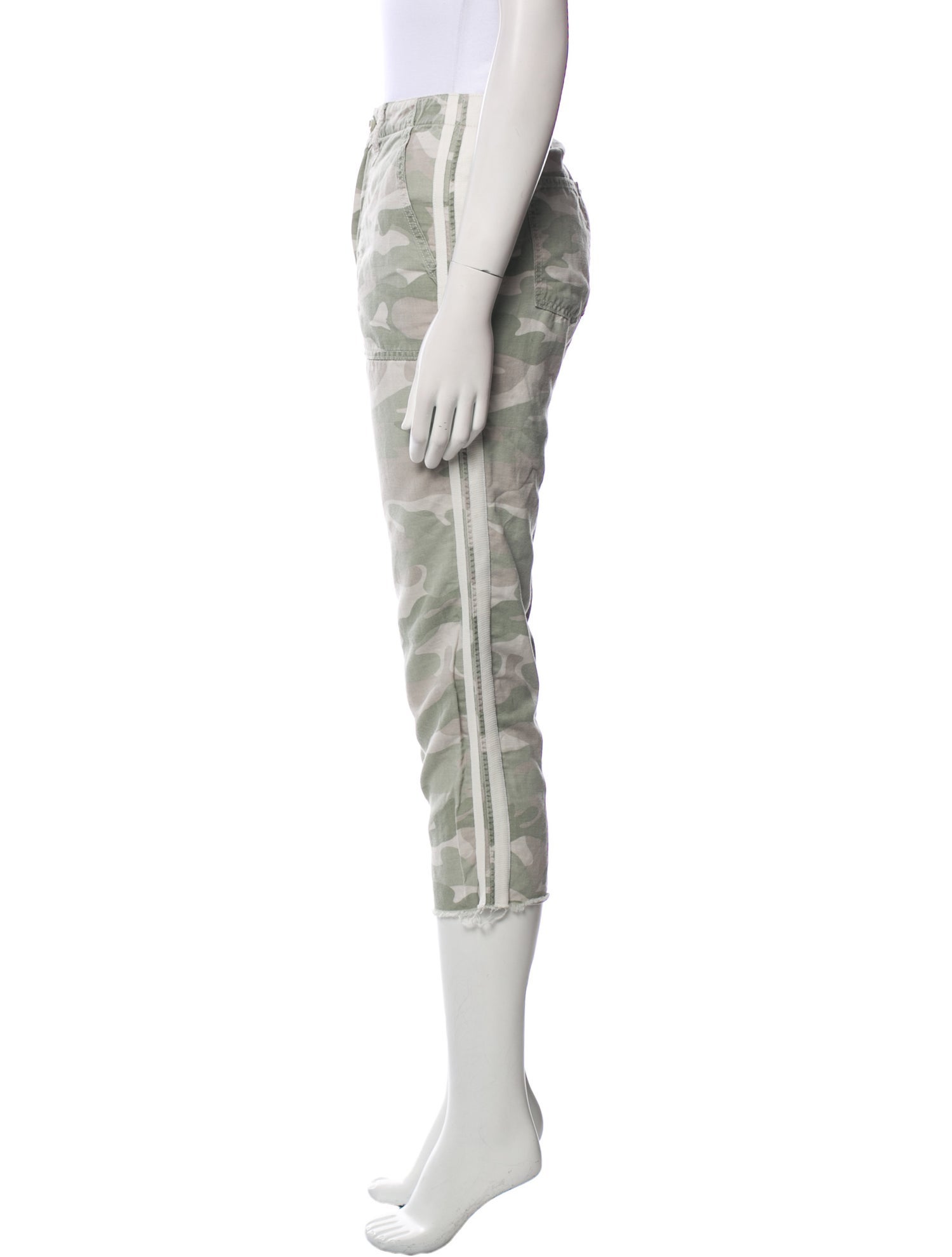 Mother Camouflage Print Straight Leg Pants