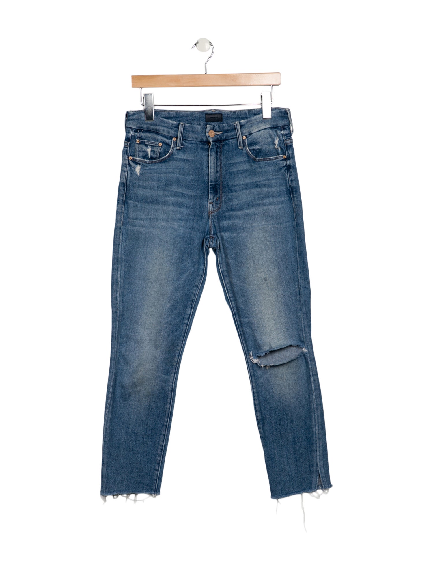 Mother Mid-Rise Skinny Leg Jeans