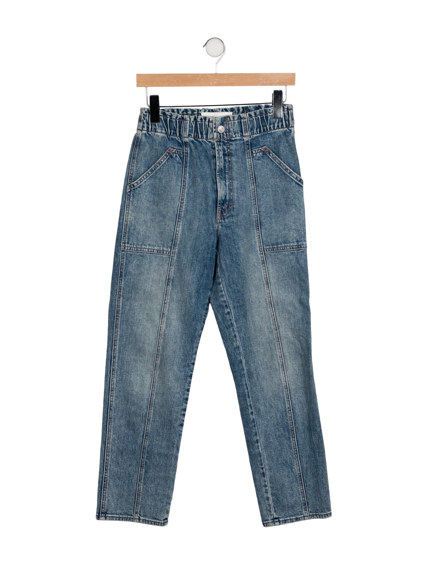 Mother High-Rise Straight Leg Jeans