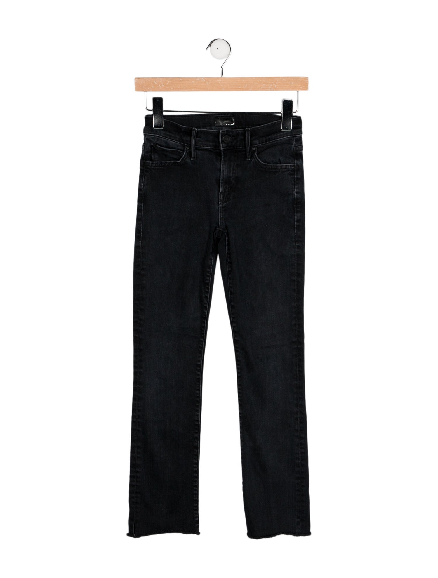 Mother Mid-Rise Straight Leg Jeans