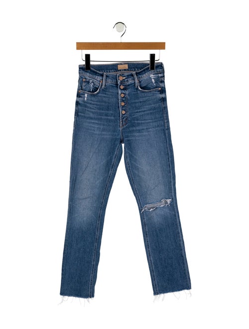 Mother High-Rise Straight Leg Jeans