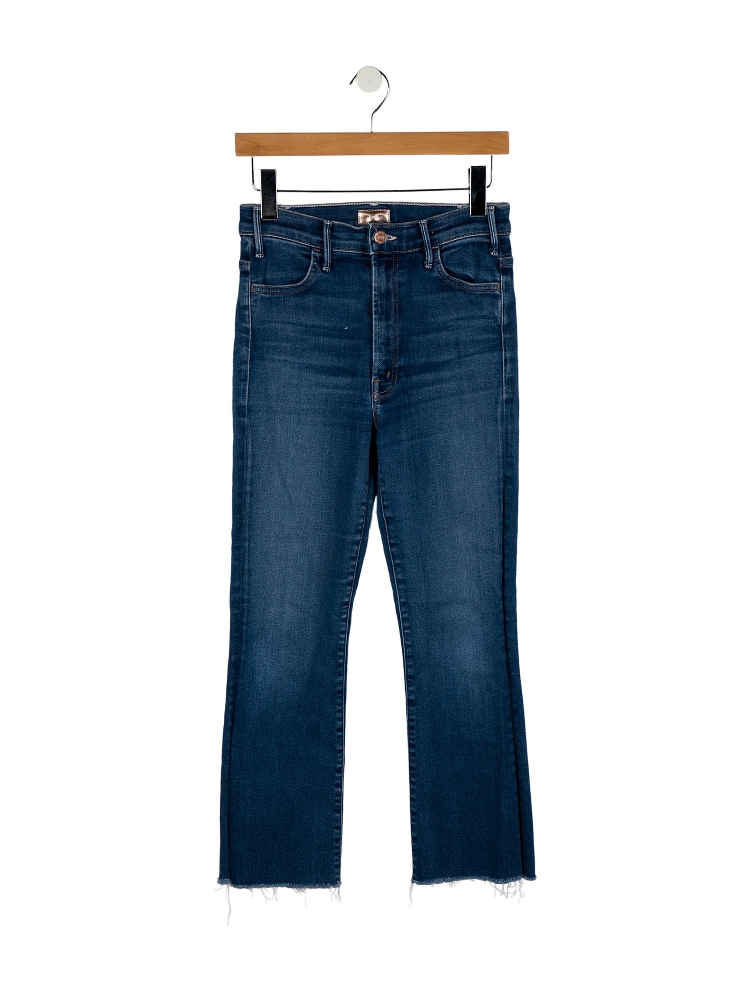 Mother Mid-Rise Straight Leg Jeans