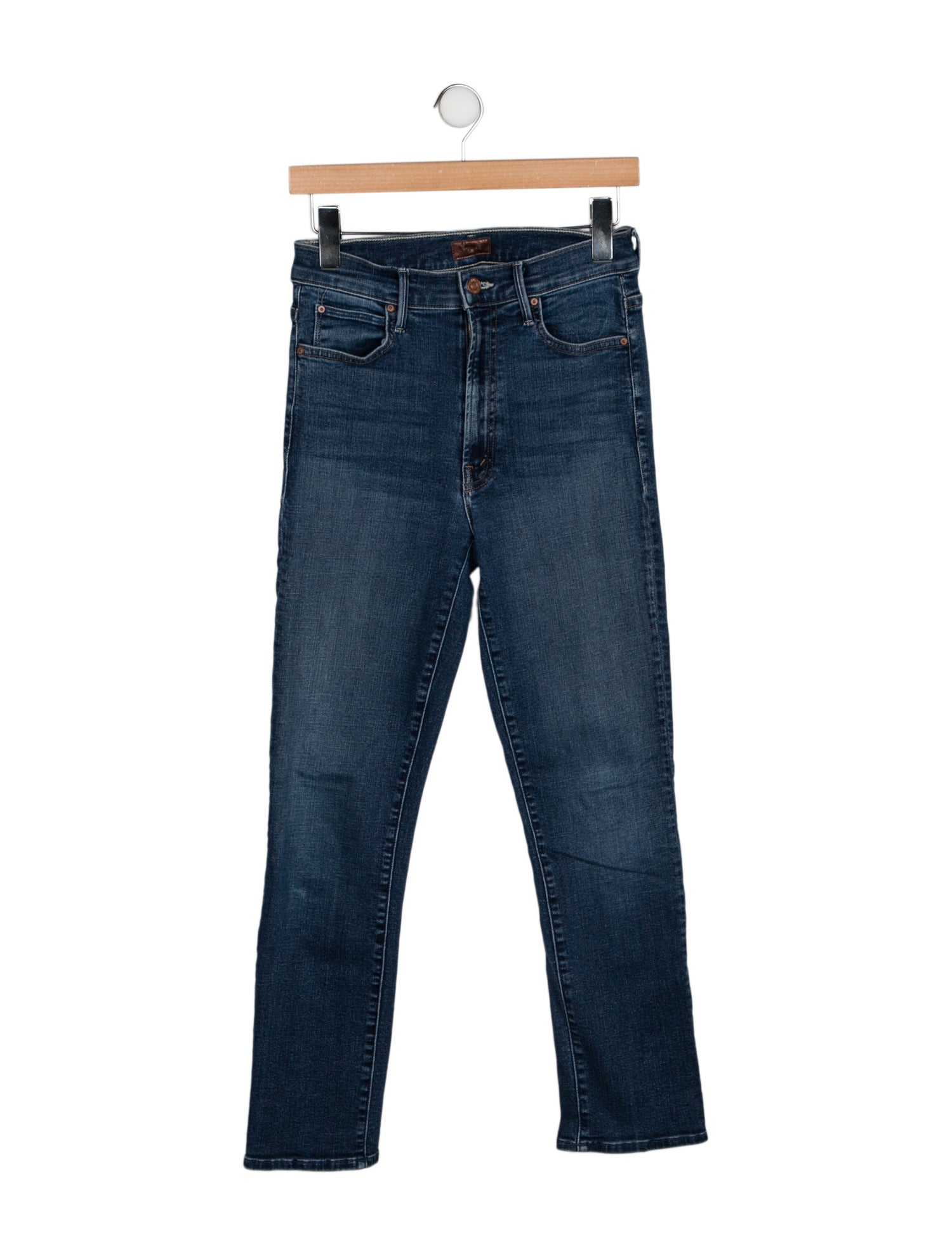 Mother High-Rise Straight Leg Jeans
