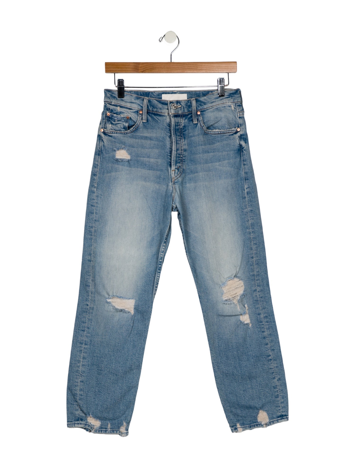 Mother High-Rise Straight Leg Jeans