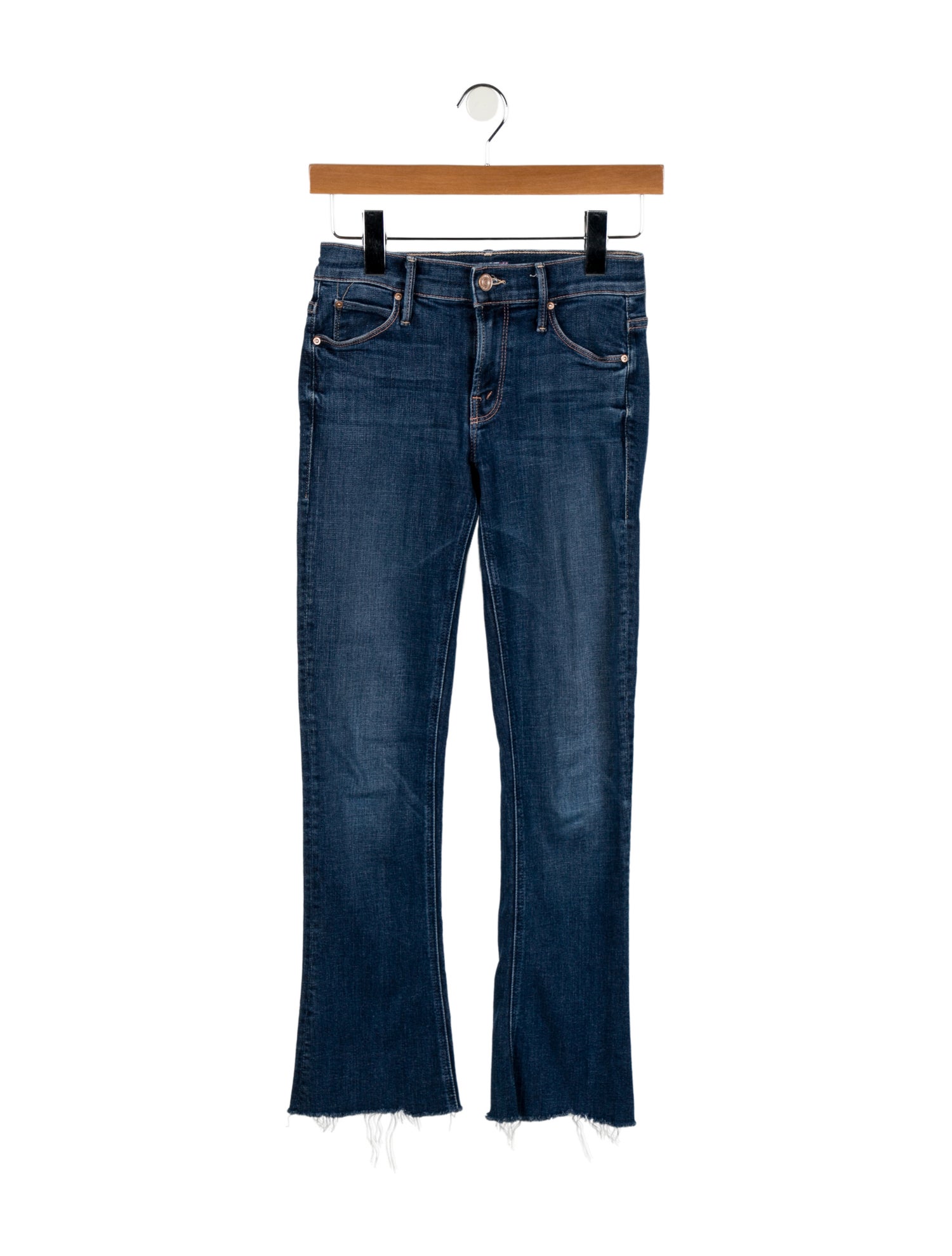 Mother Mid-Rise Straight Leg Jeans