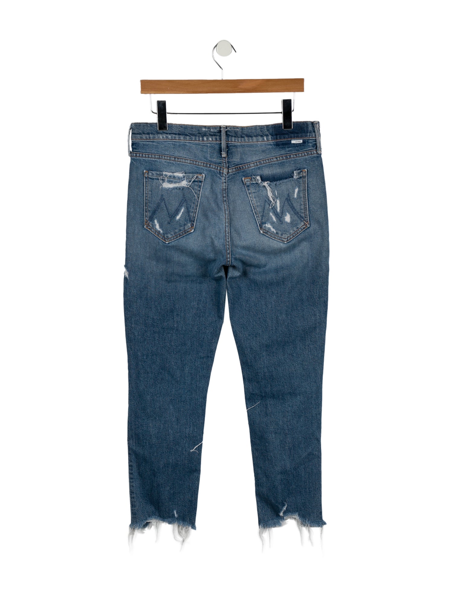 Mother Mid-Rise Straight Leg Jeans