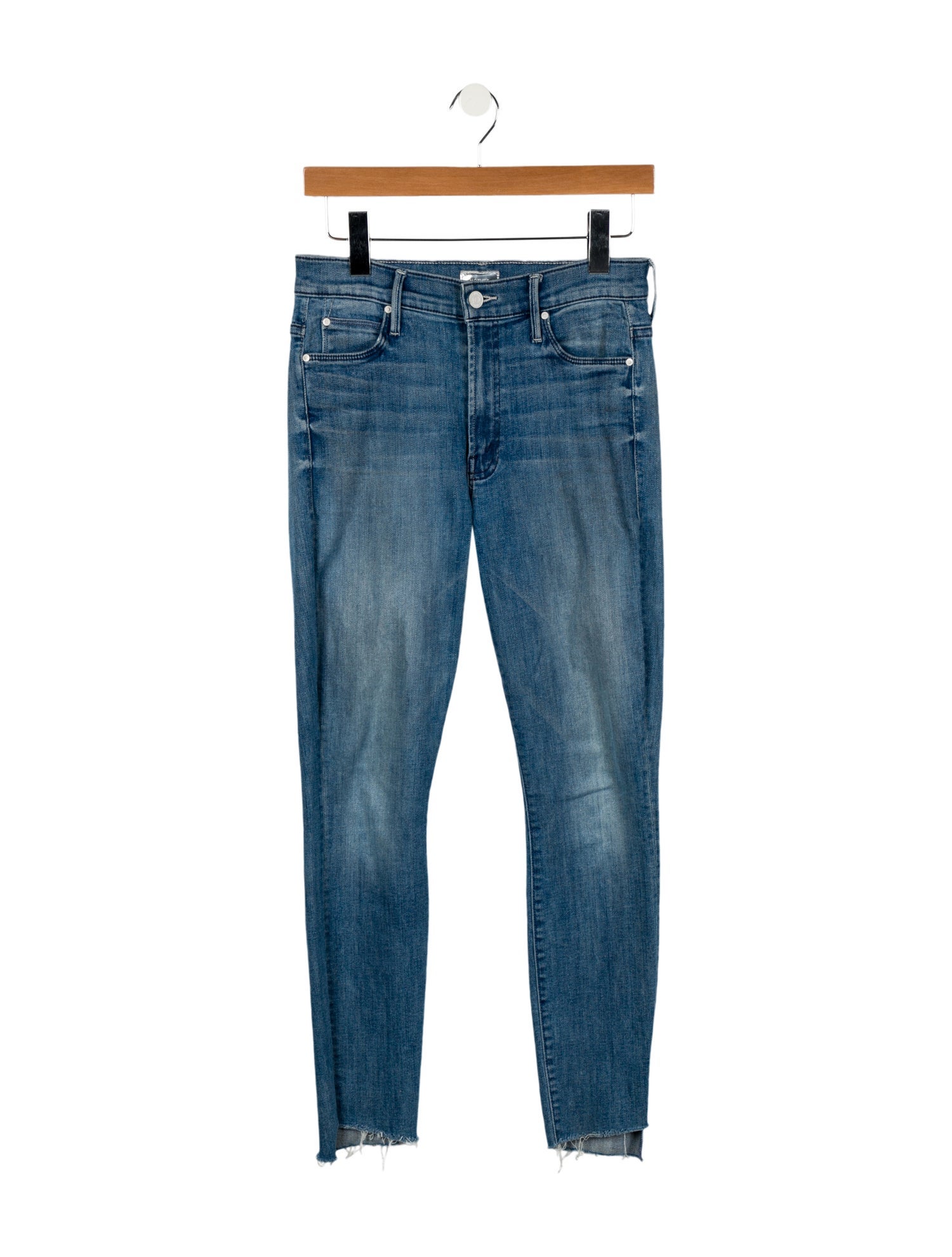 Mother Mid-Rise Skinny Leg Jeans