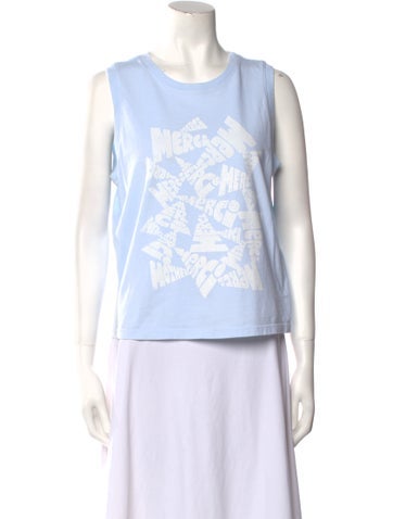 Mother Tops Graphic Print Crew Neck Top M