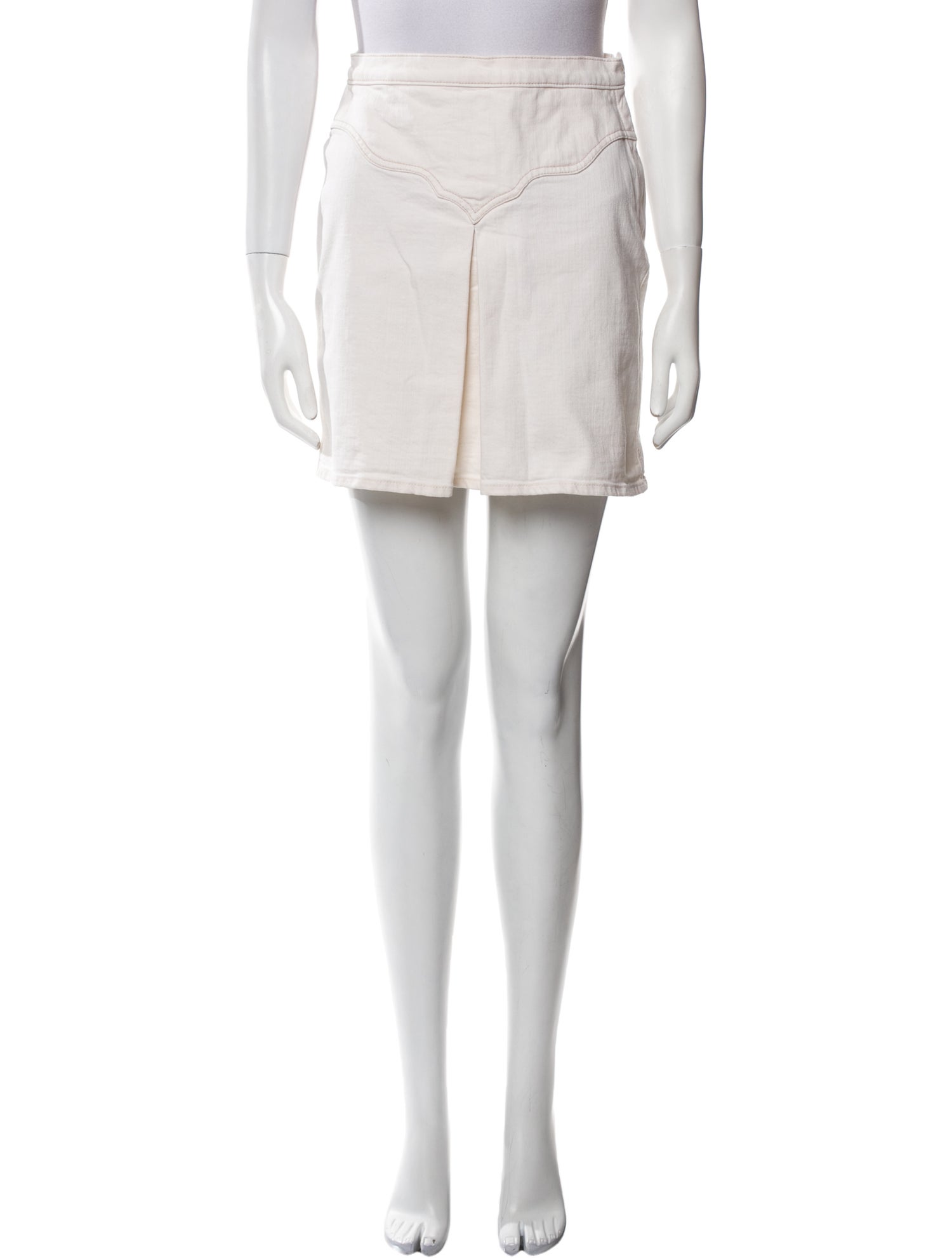 Mother Distressed Accents Mini Skirt