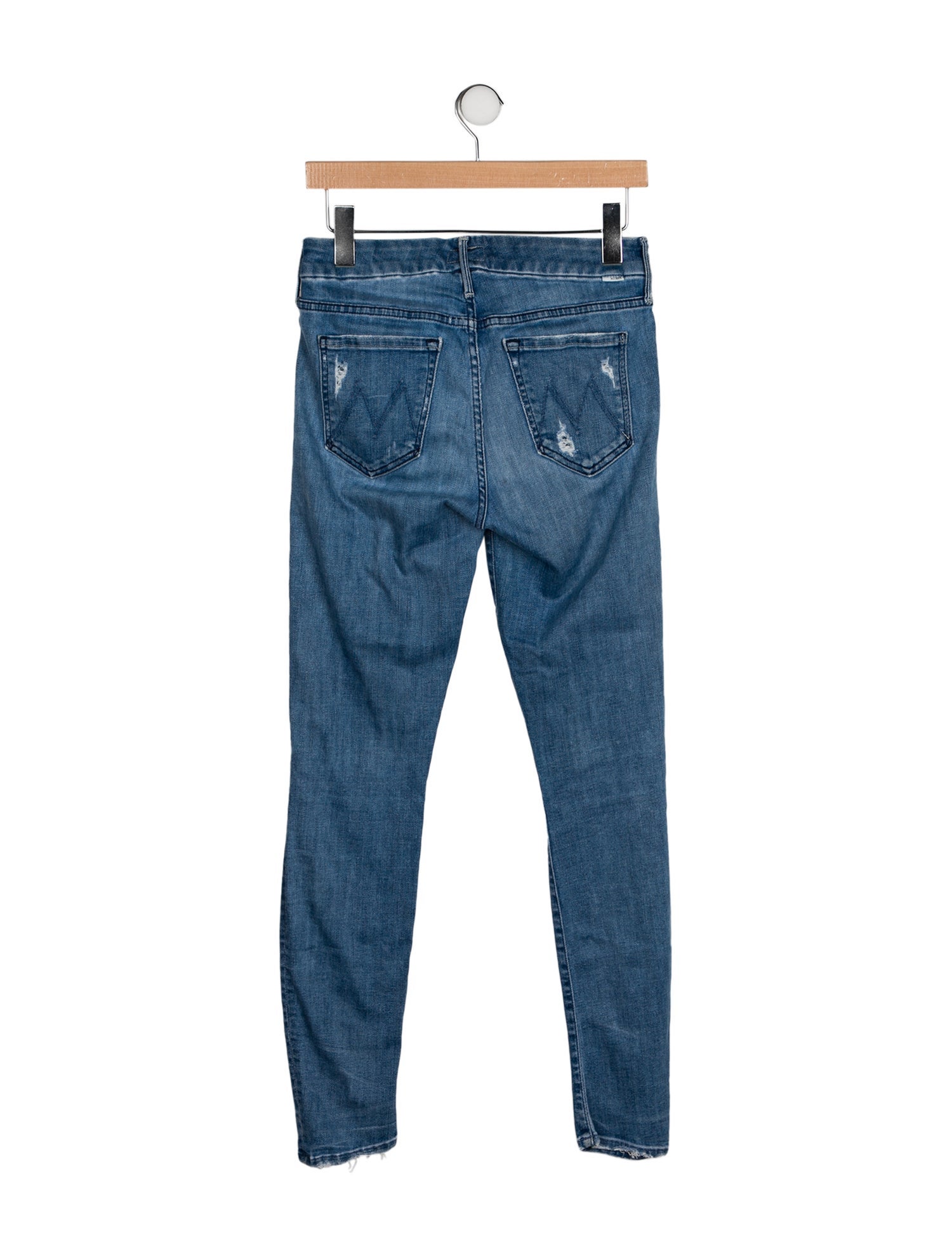 Mother Mid-Rise Skinny Leg Jeans