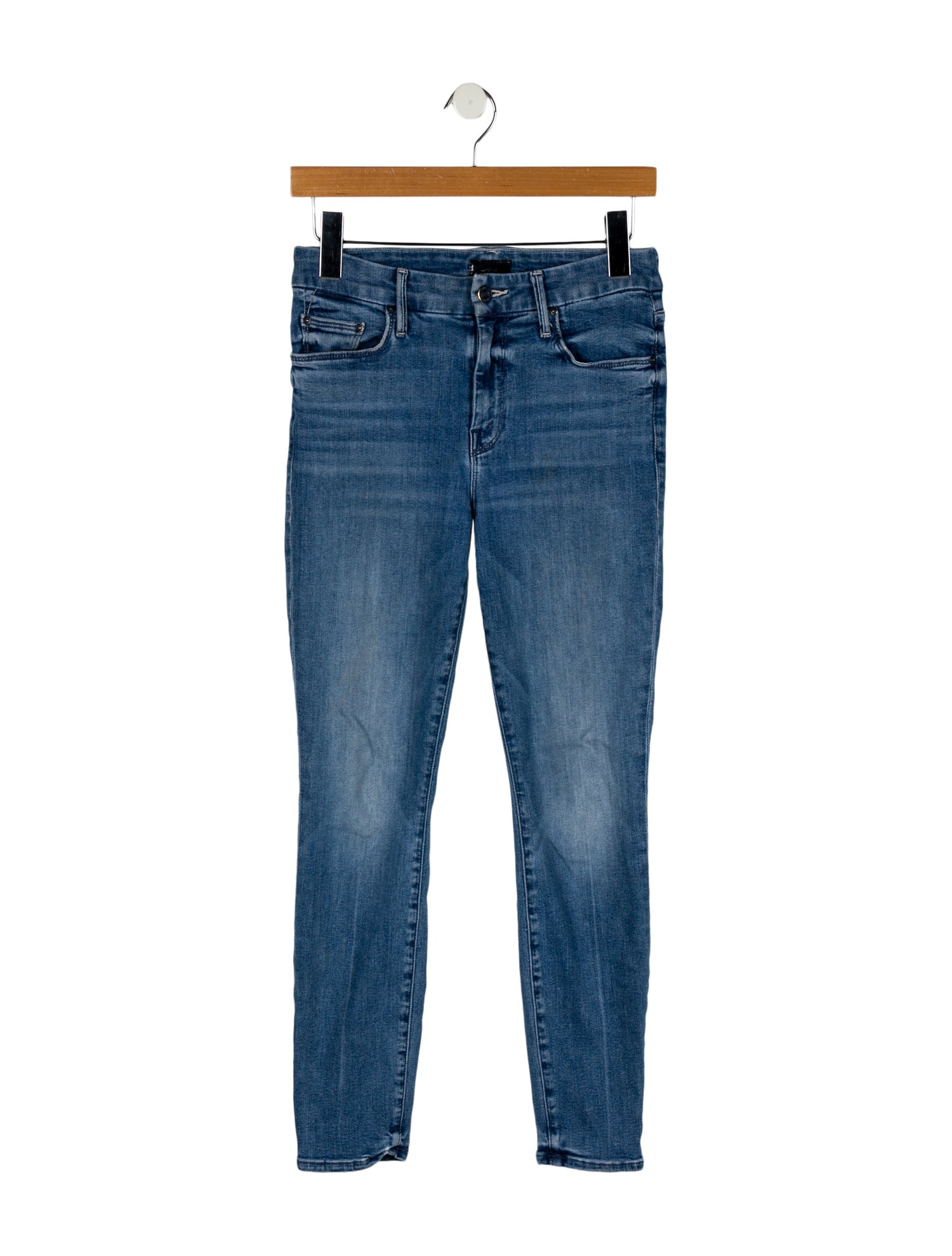 Mother Mid-Rise Skinny Leg Jeans