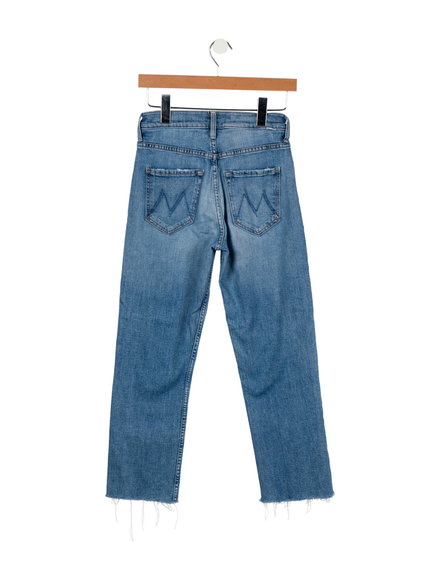 Mother Mid-Rise Straight Leg Jeans