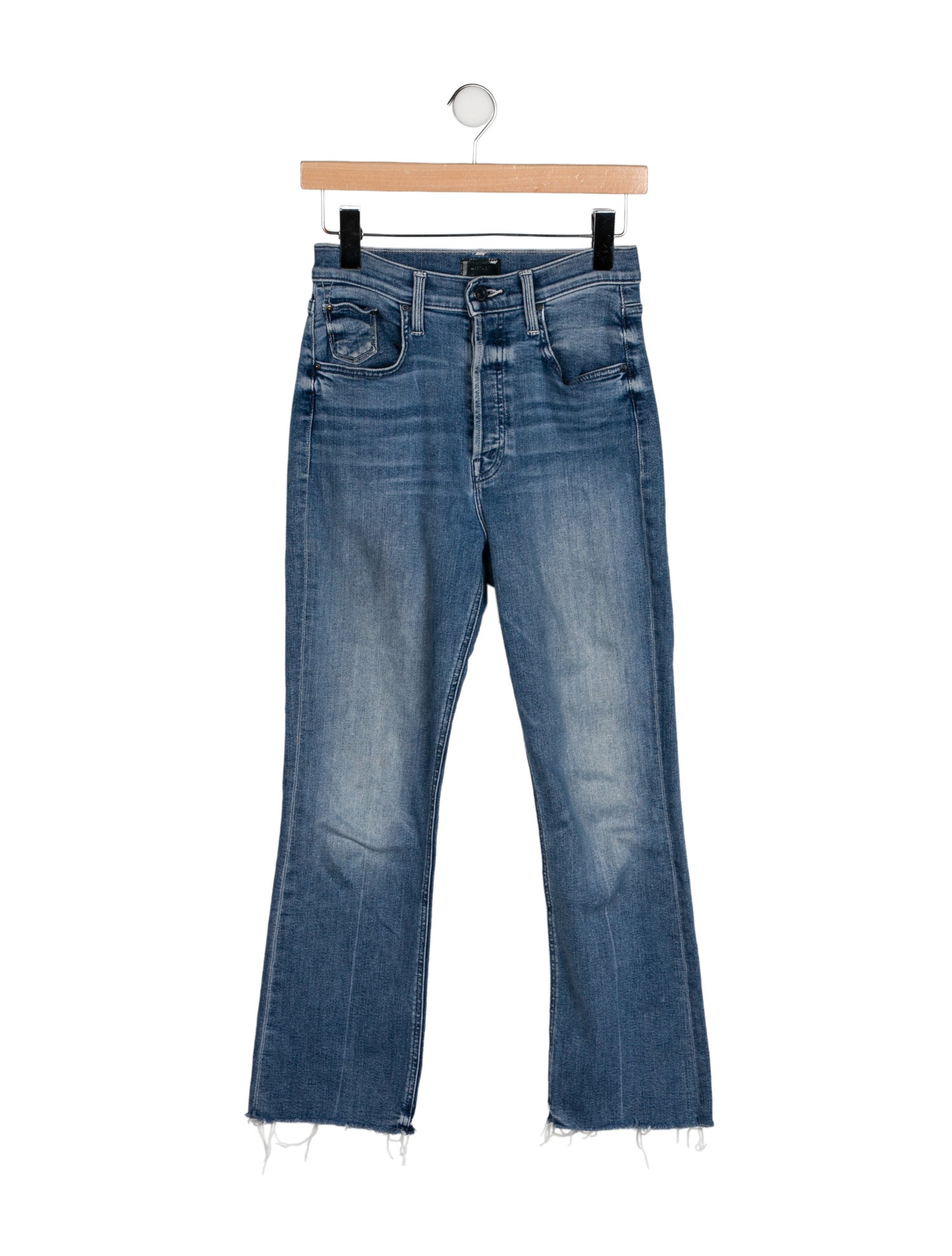 Mother Mid-Rise Straight Leg Jeans