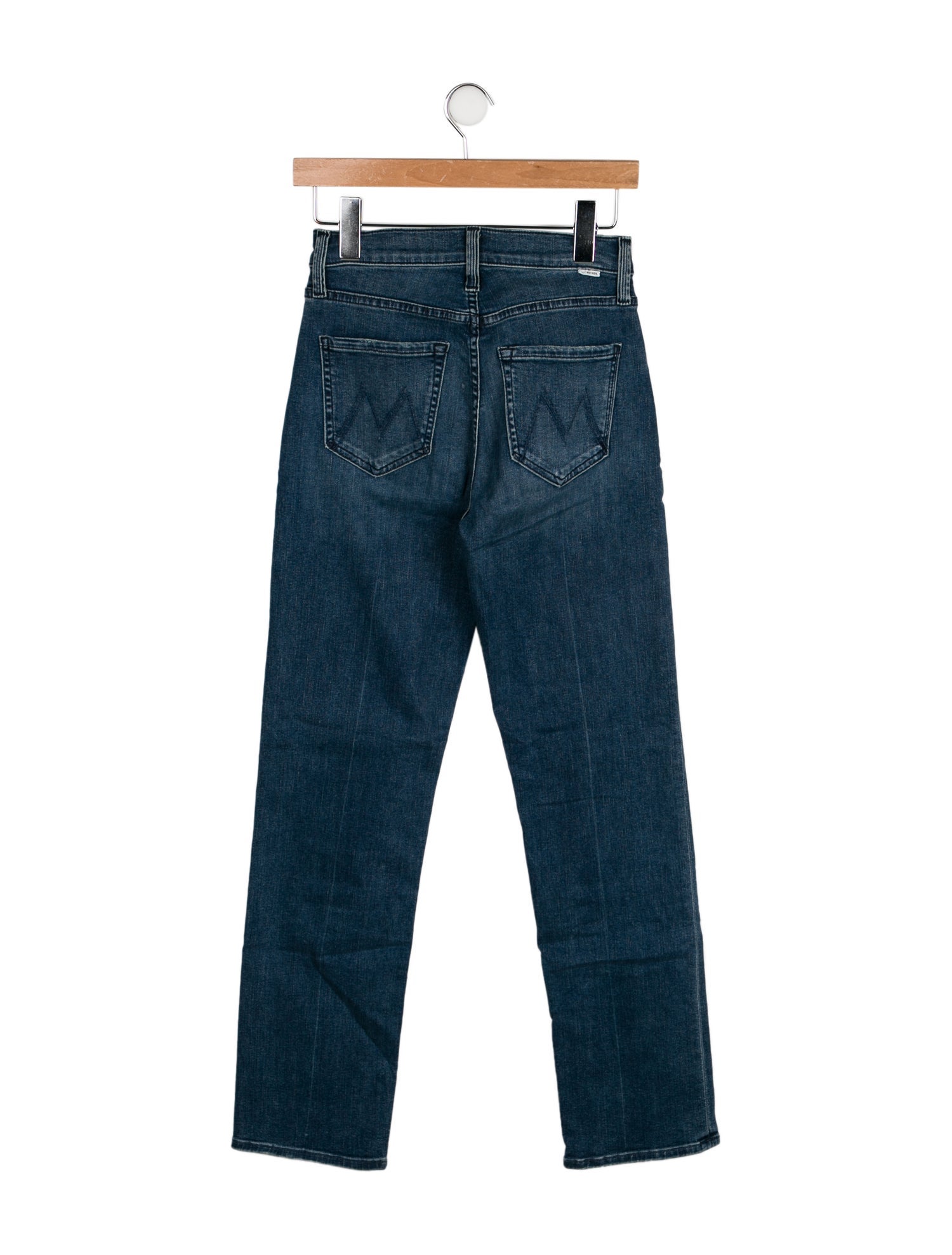 Mother Mid-Rise Straight Leg Jeans