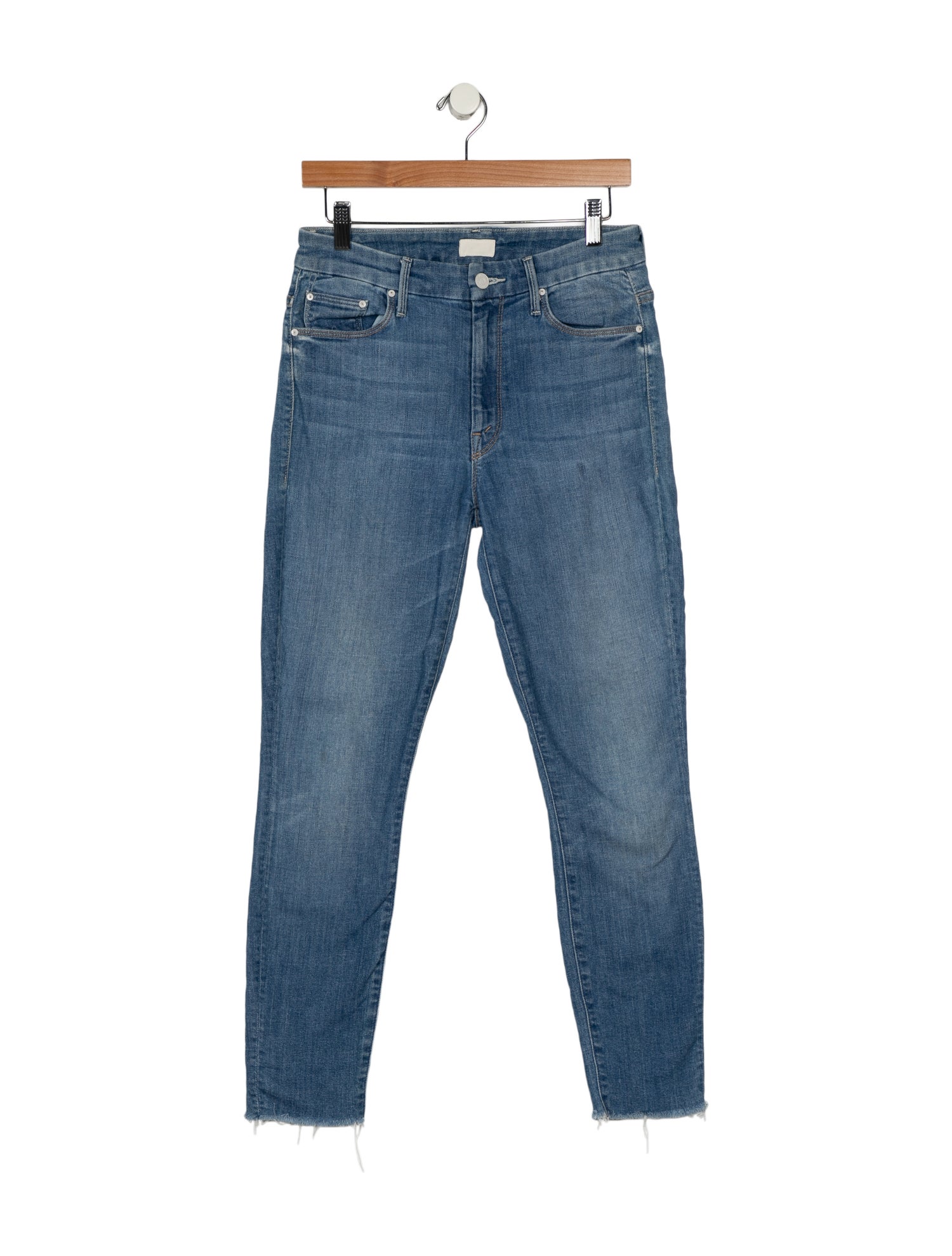 Mother Mid-Rise Skinny Leg Jeans