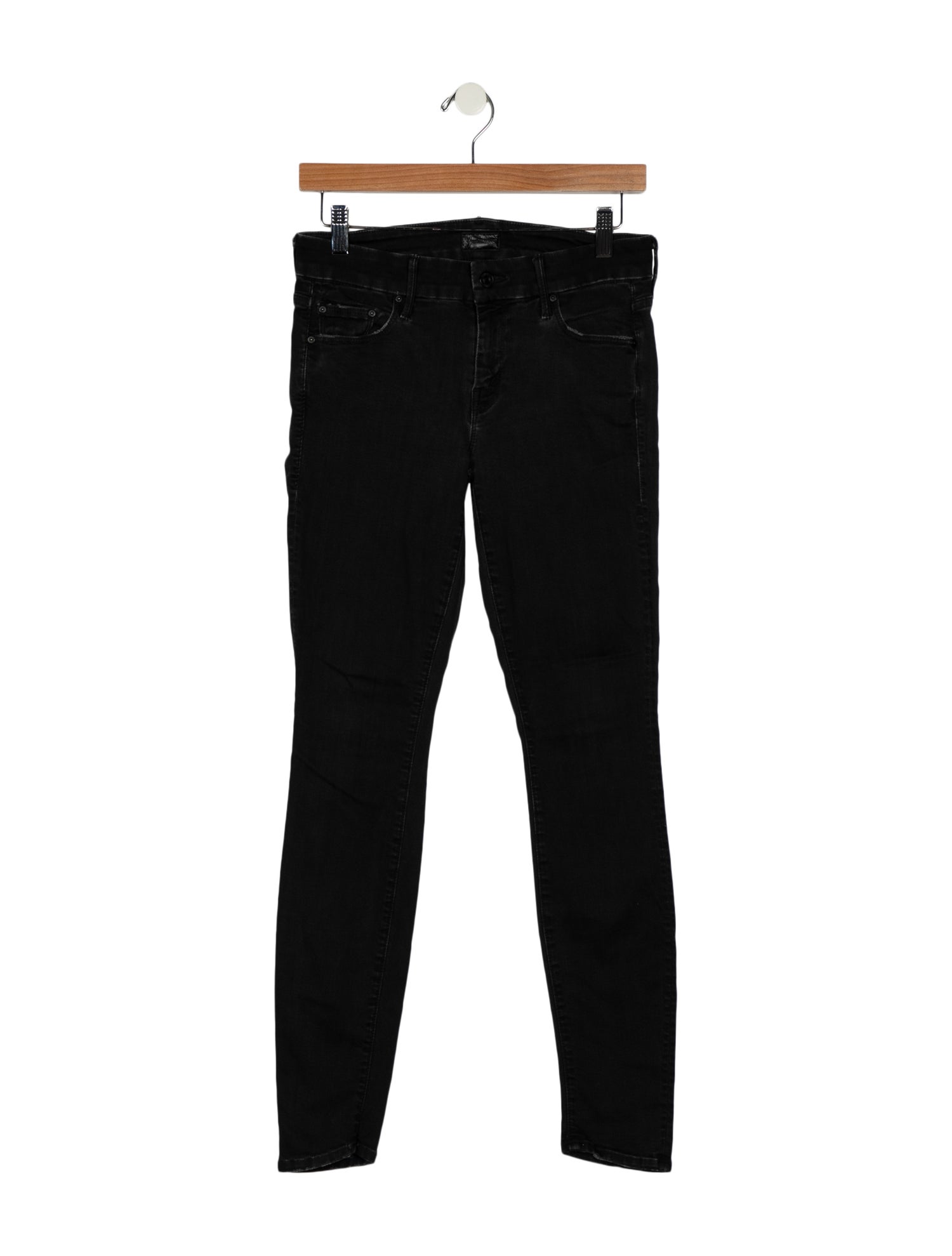 Mother Mid-Rise Skinny Leg Jeans