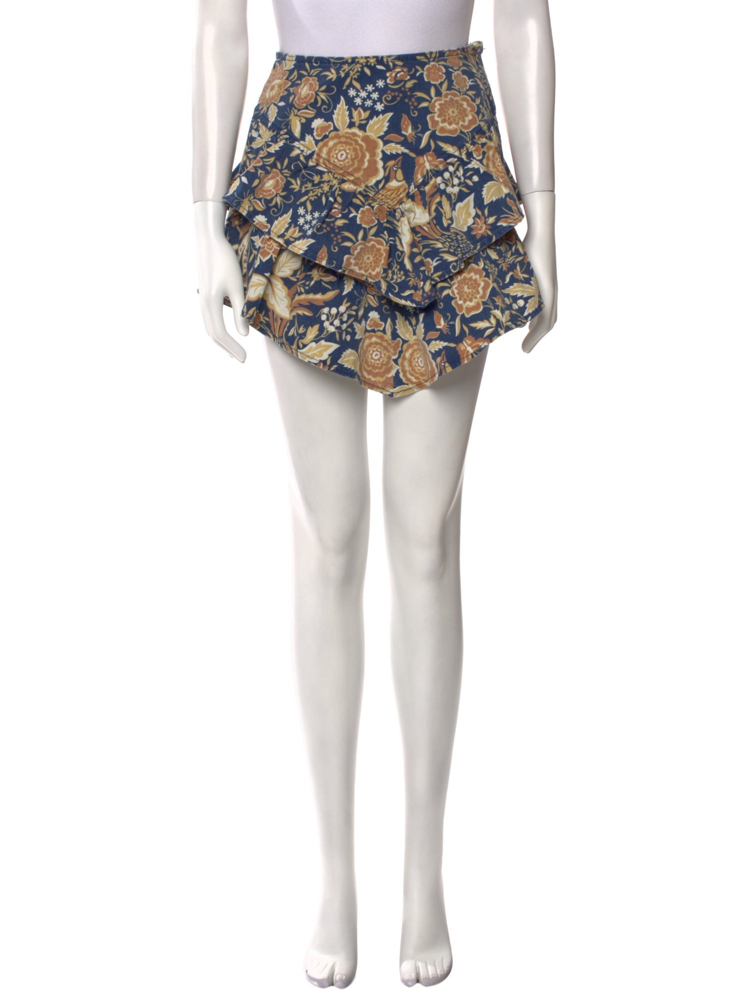 Mother Floral Print Mini Skirt