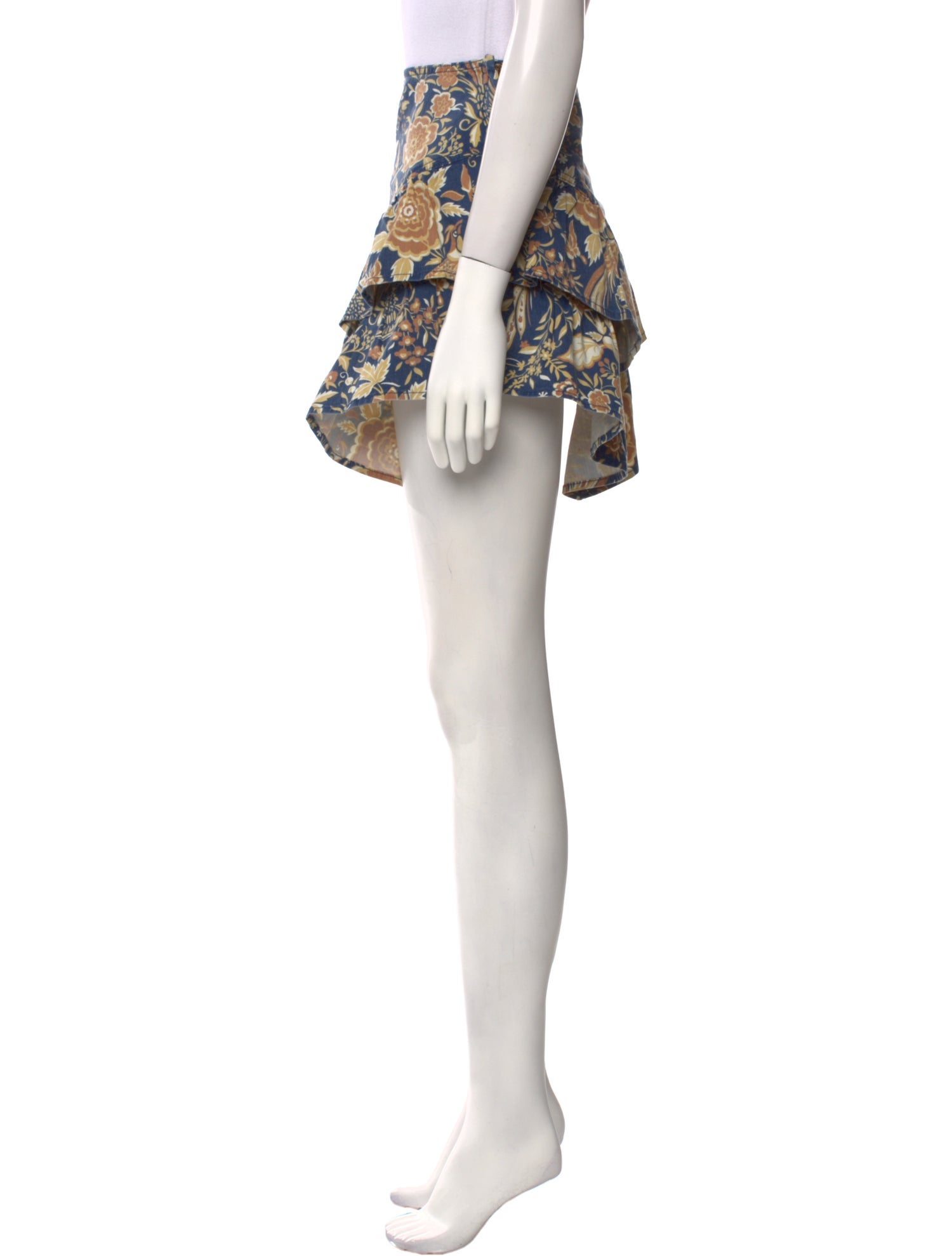 Mother Floral Print Mini Skirt