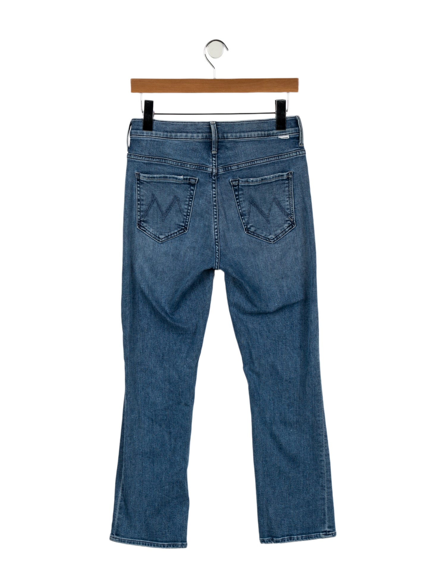 Mother Mid-Rise Straight Leg Jeans