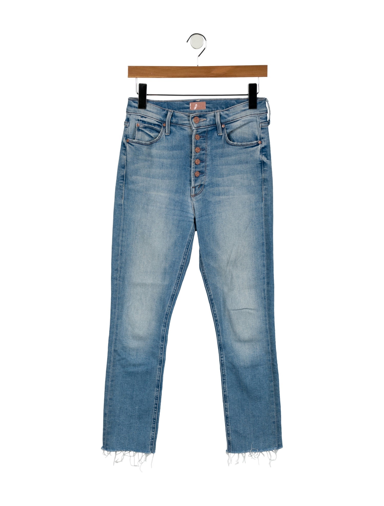 Mother Mid-Rise Straight Leg Jeans