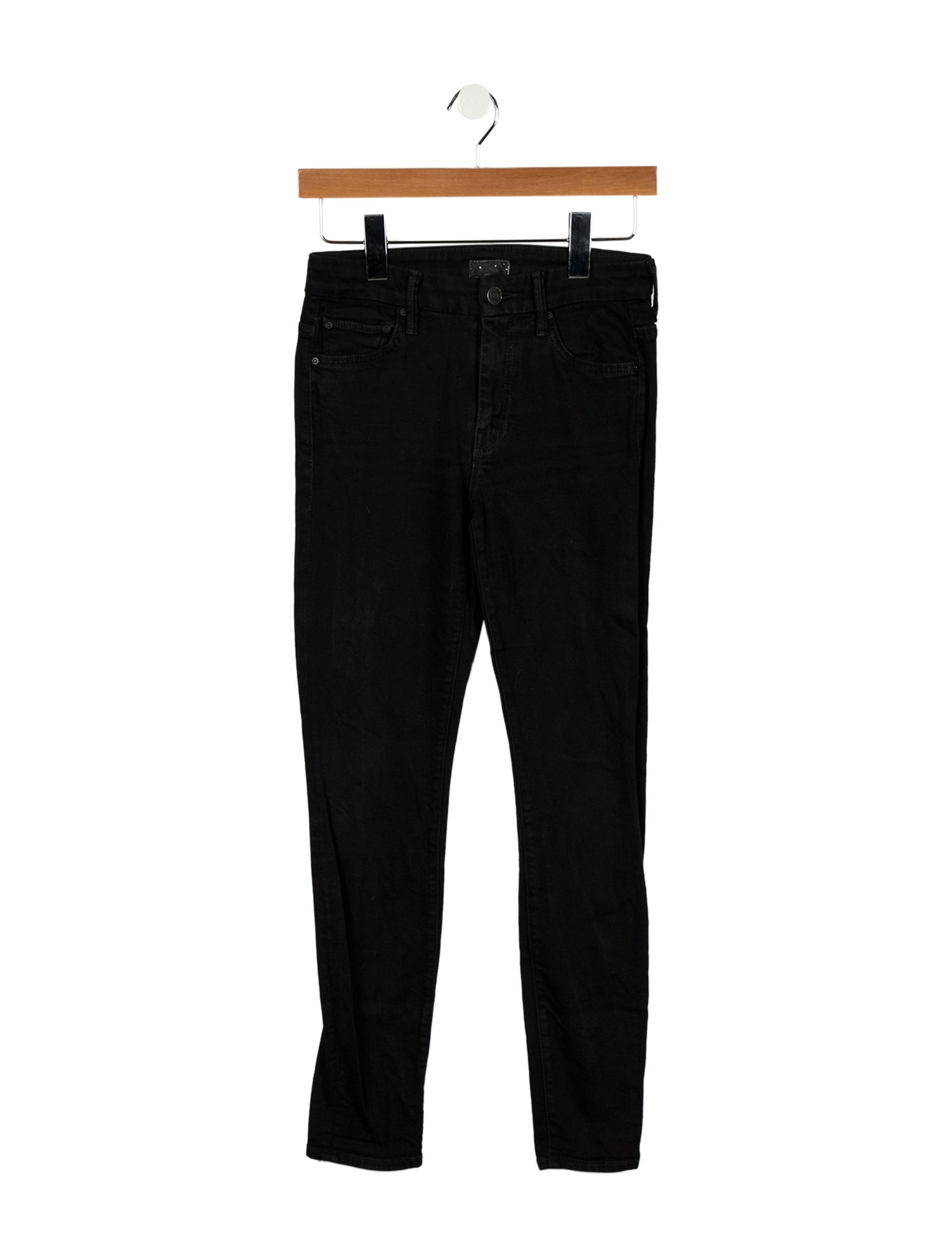Mother Mid-Rise Skinny Leg Jeans