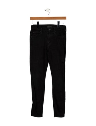 Mother Mid-Rise Skinny Leg Jeans