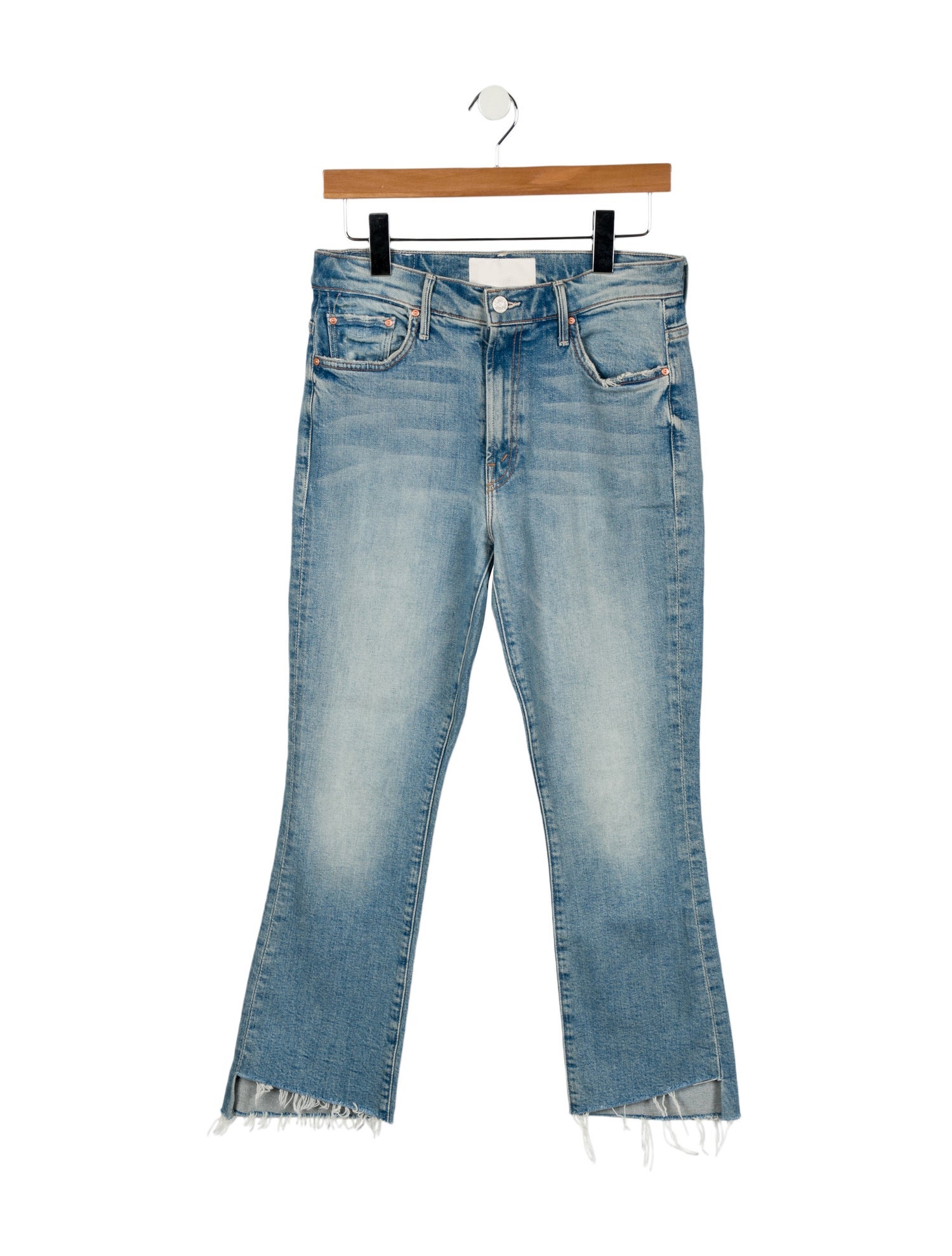 Mother Mid-Rise Straight Leg Jeans