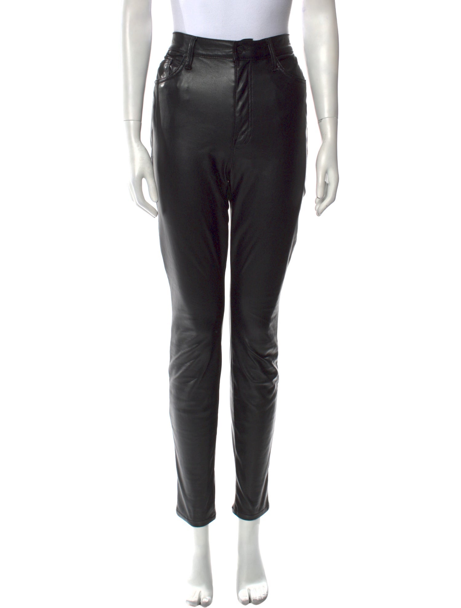 Mother Faux Leather Skinny Leg Pants