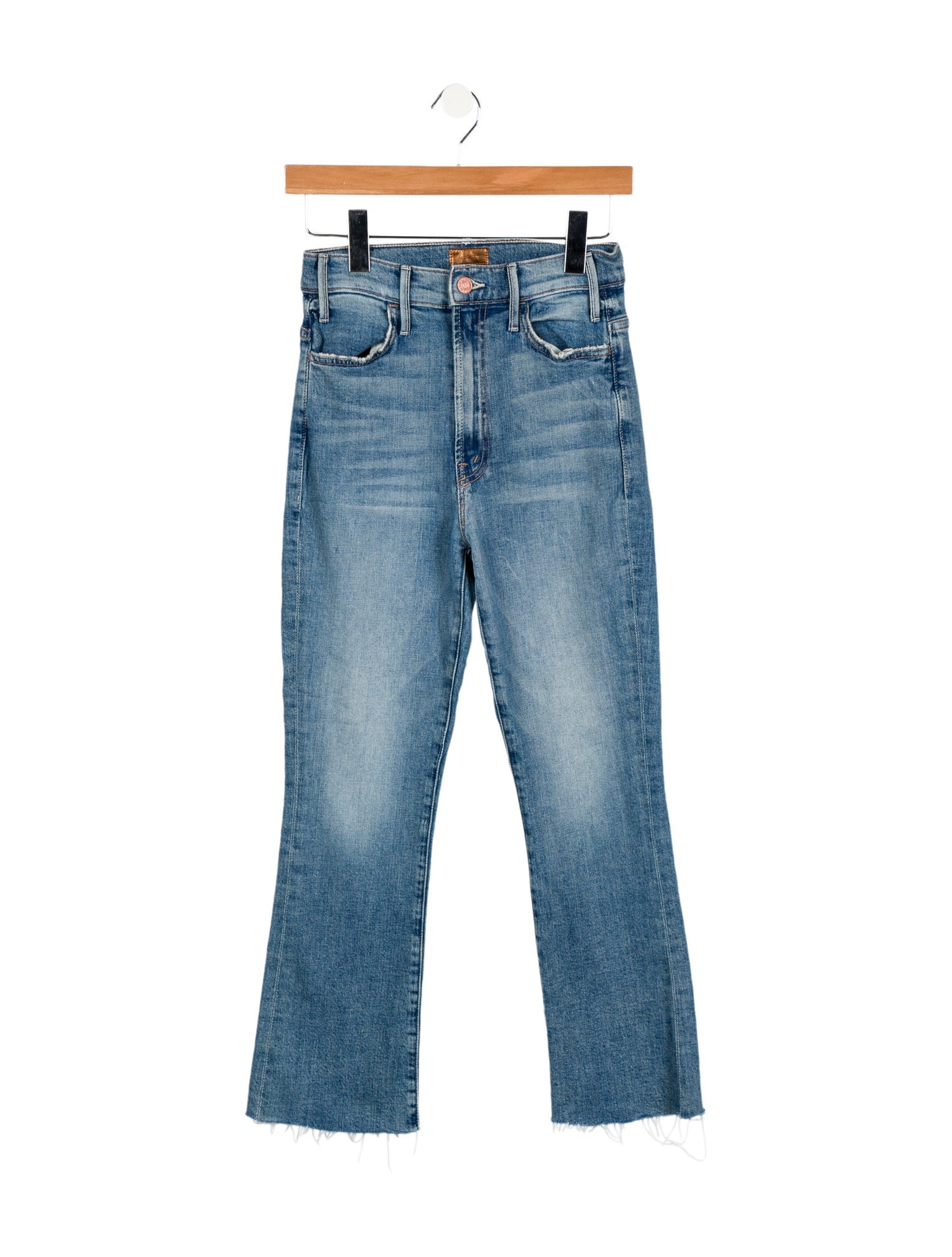 Mother Mid-Rise Straight Leg Jeans