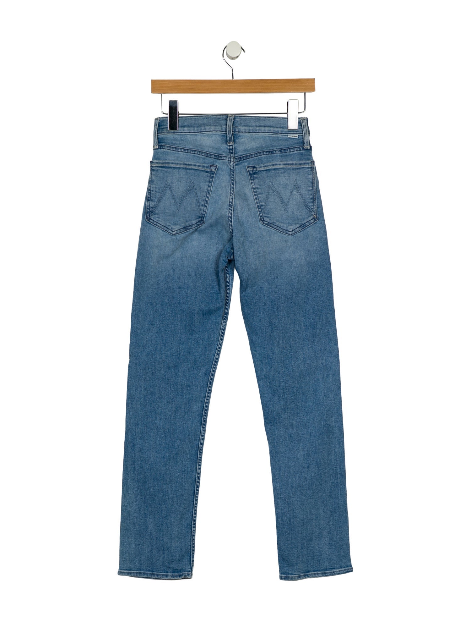 Mother Mid-Rise Straight Leg Jeans