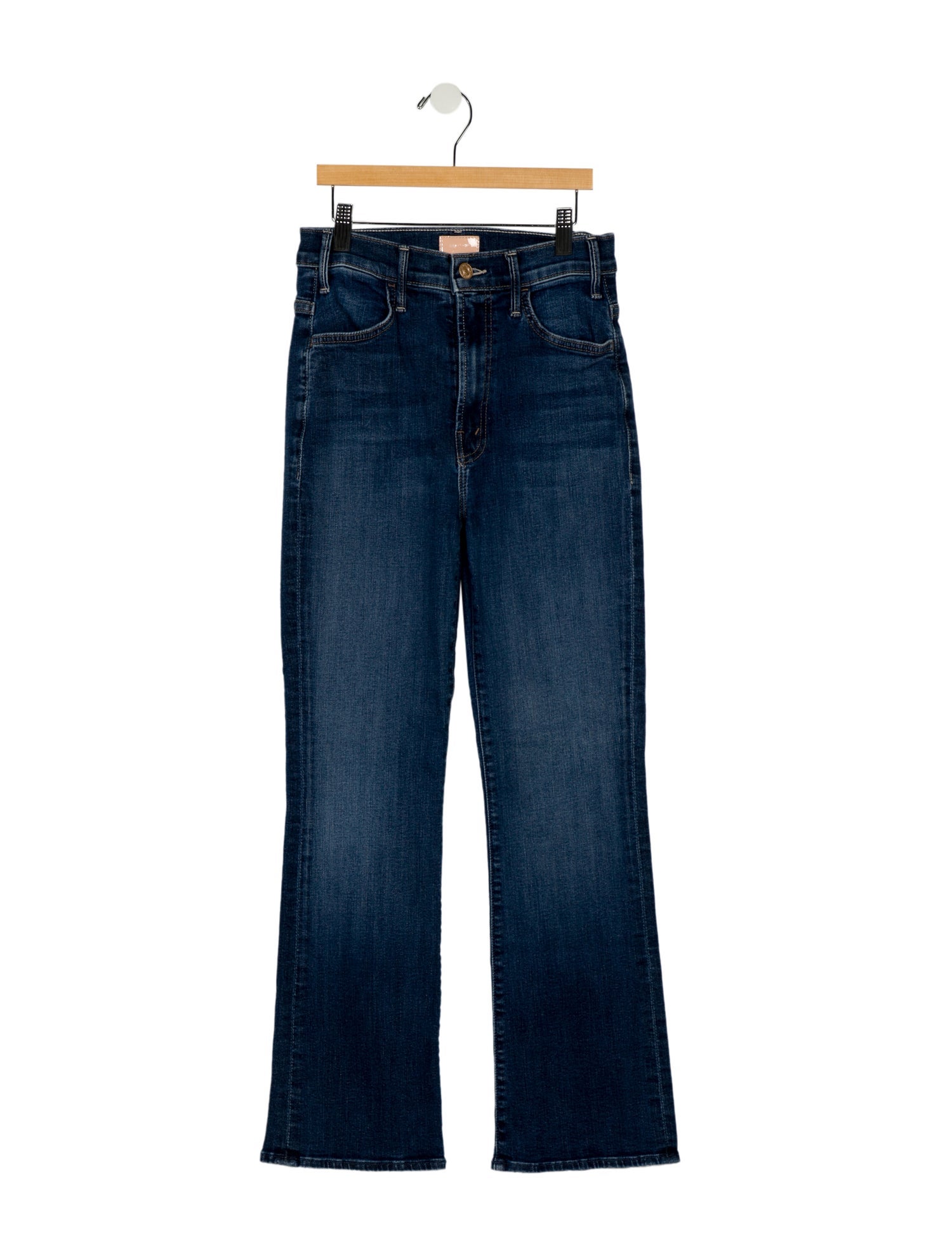 Mother Mid-Rise Straight Leg Jeans