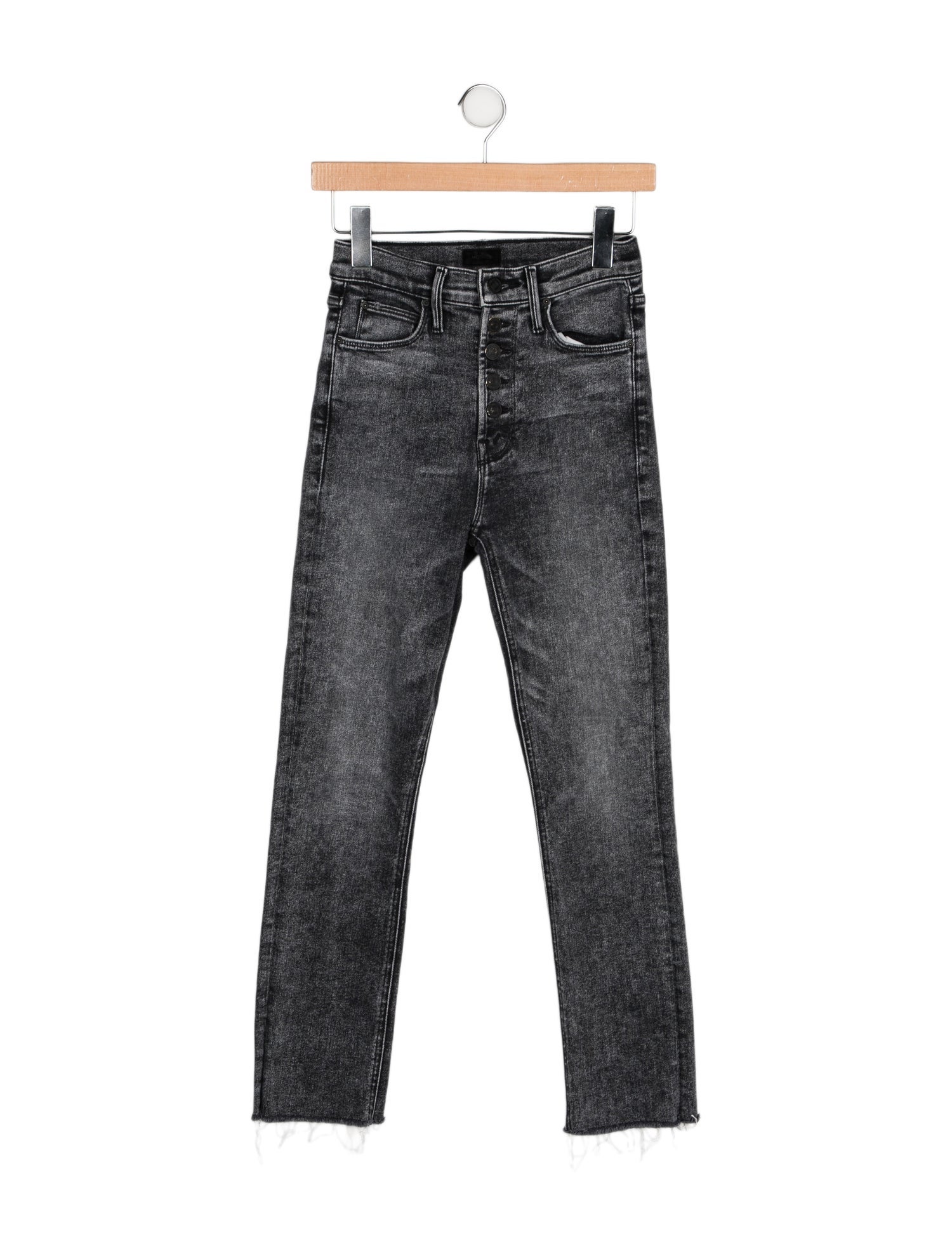 Mother Mid-Rise Straight Leg Jeans