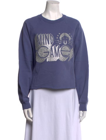 Mother Tops Graphic Print Crew Neck Sweatshirt S