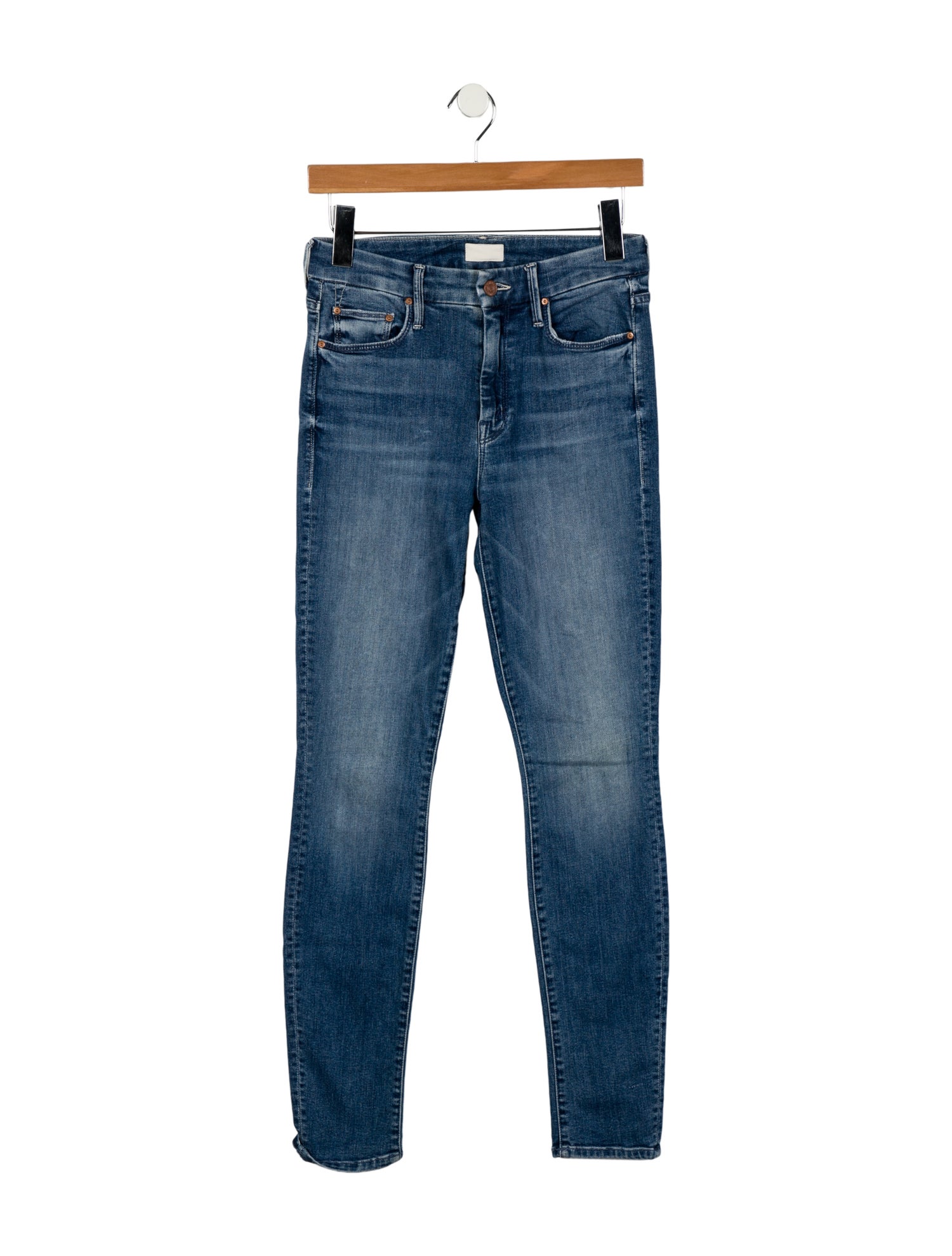Mother Mid-Rise Skinny Leg Jeans