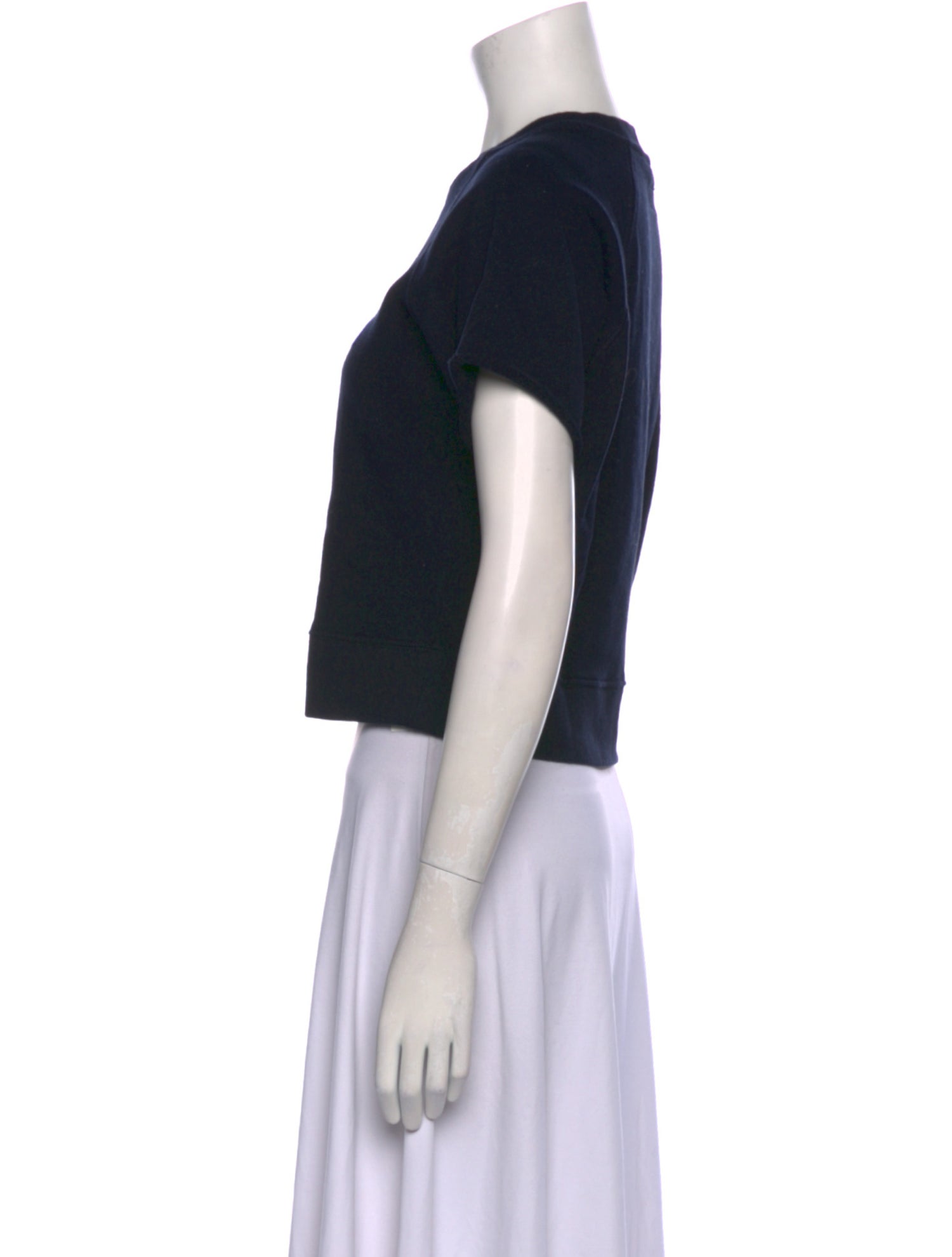 Mother Graphic Print Crew Neck Crop Top