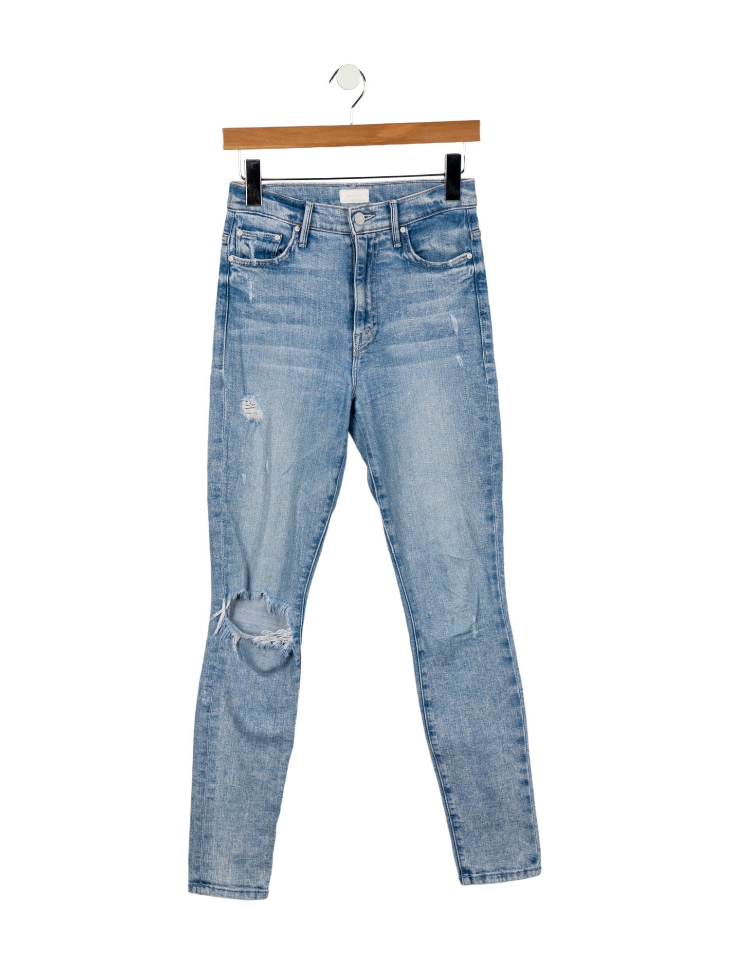 Mother Mid-Rise Skinny Leg Jeans