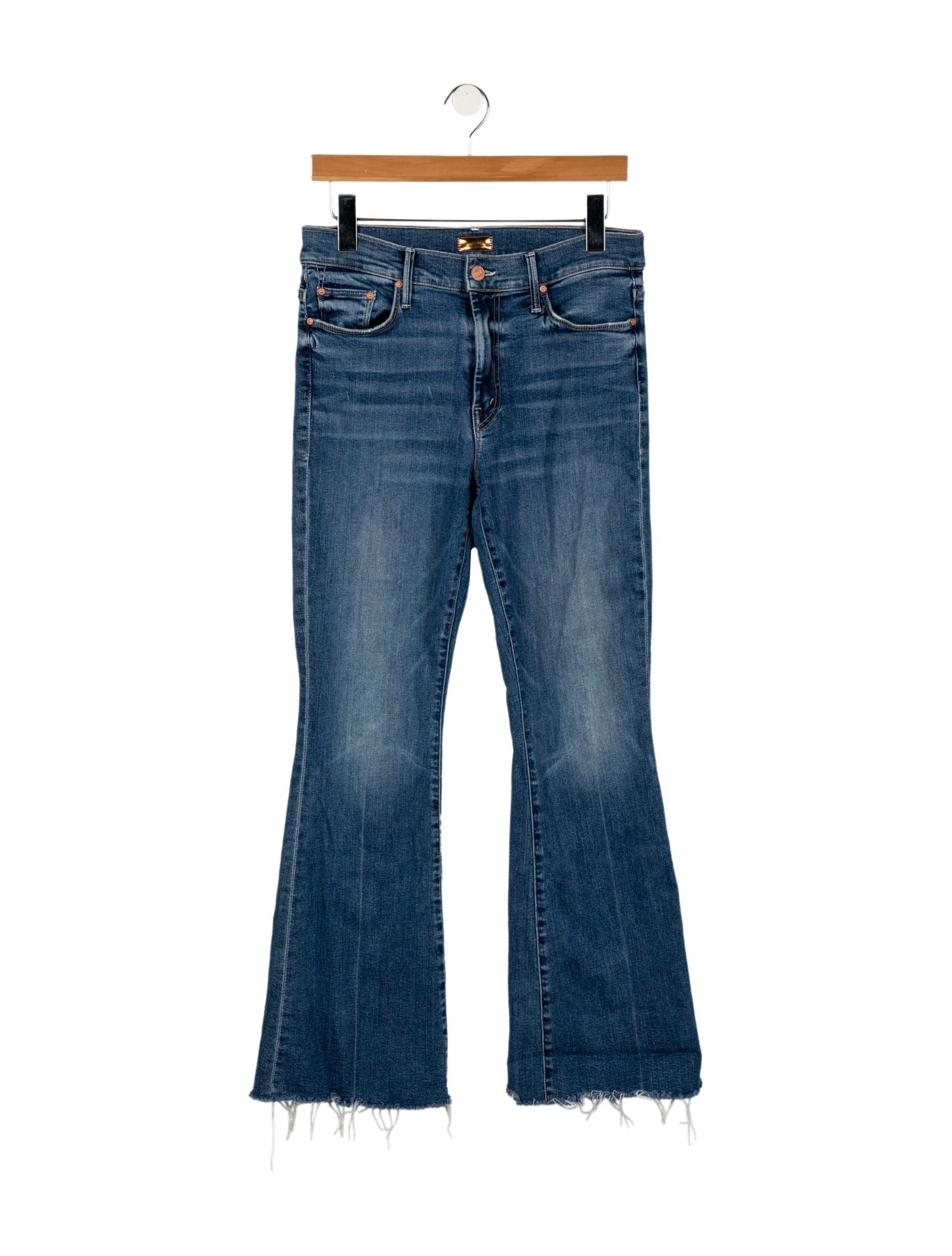 Mother Mid-Rise Wide Leg Jeans