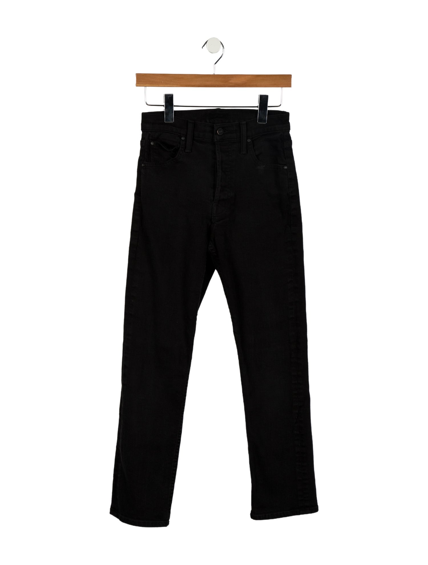 Mother Mid-Rise Straight Leg Jeans